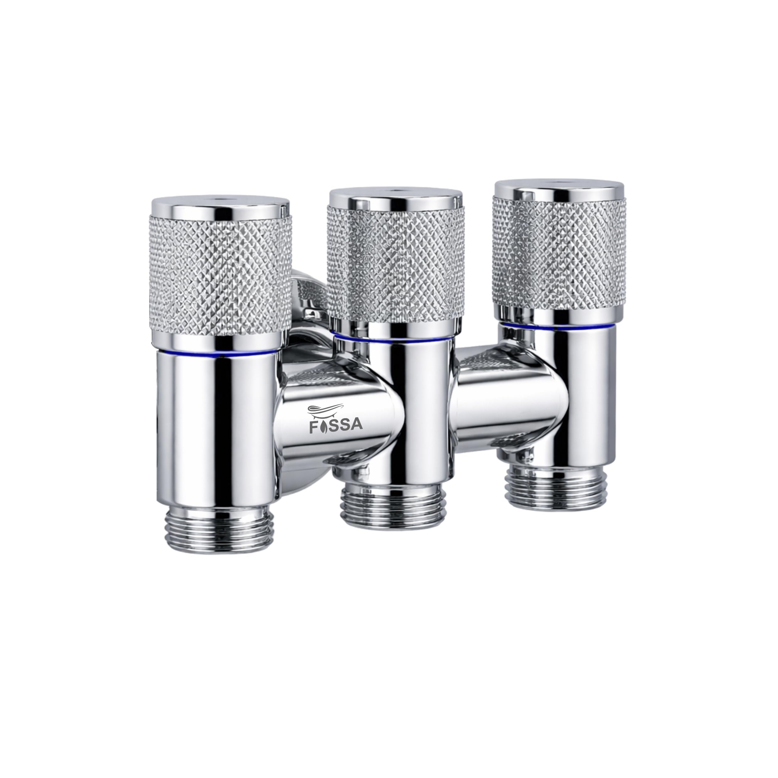 Fossa 1-Year Warrant Curio 3 - Way Stainless Steel Laundry Washing Machine Faucet | Multi-Use Hose Connector Tap, Dishwasher Faucet & Angle Valve Silver (Chrome Finish)-image-44