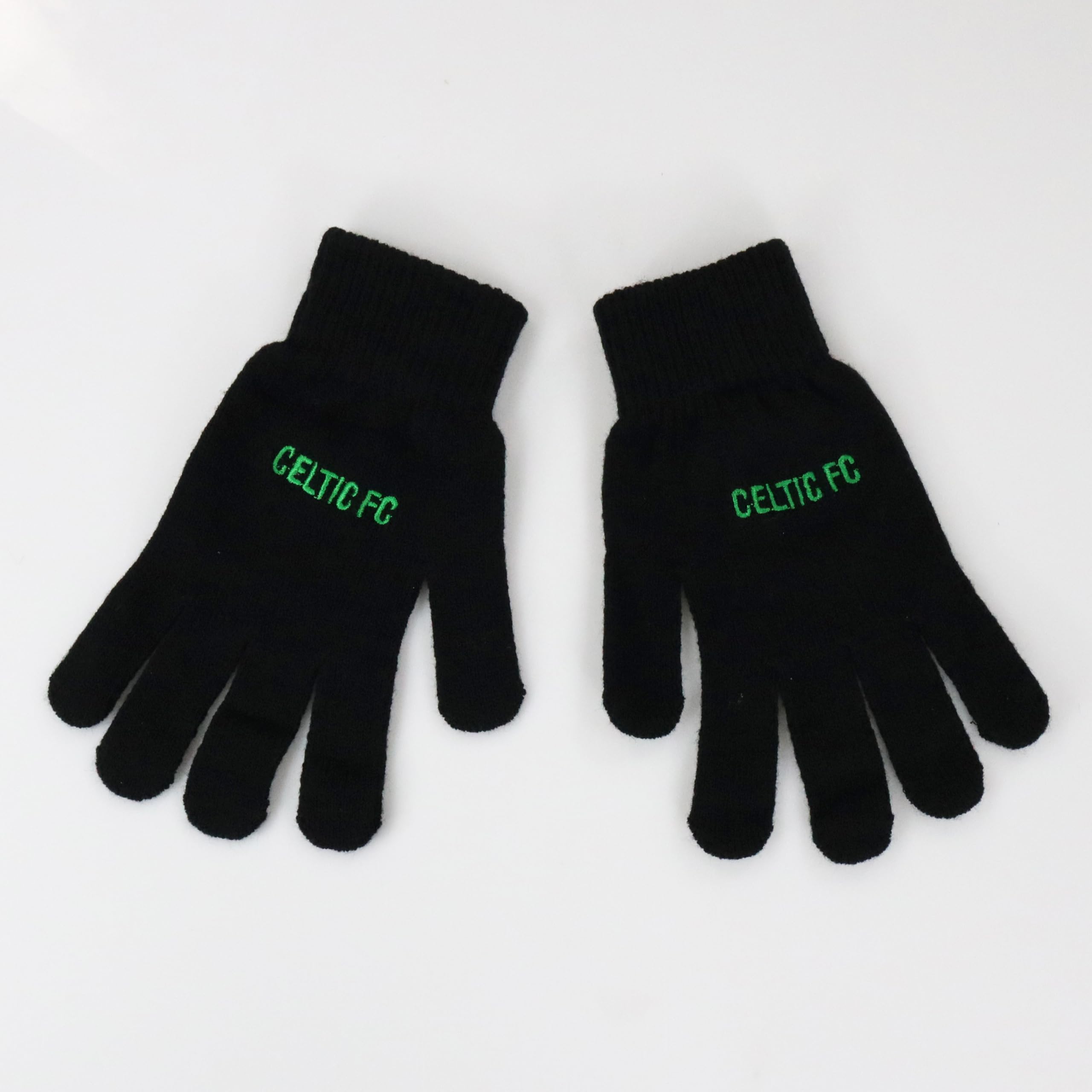 FOCO Officially Licensed Celtic FC Black Gloves