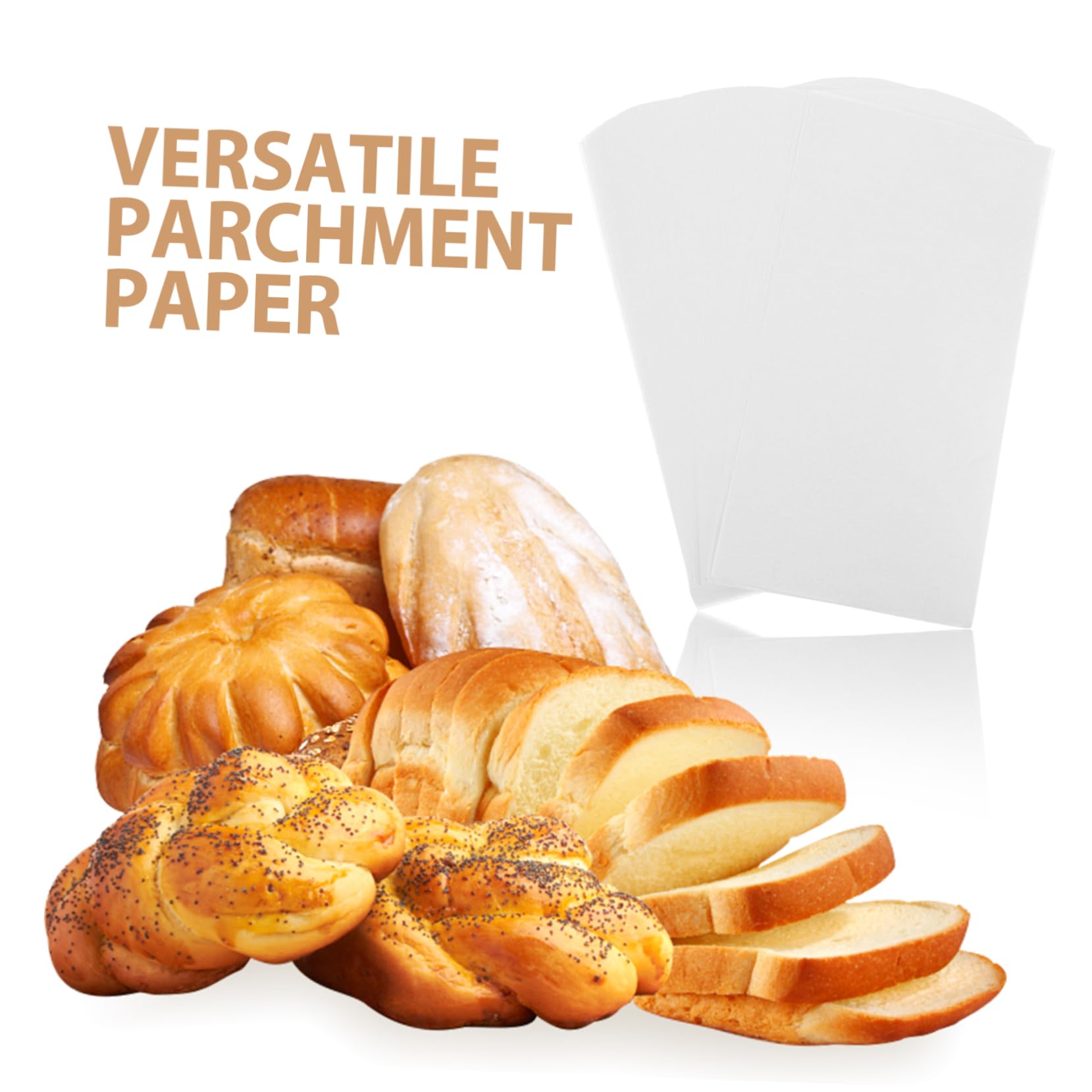 Fogli Di Carta Da Forno Antiaderenti Per Cottura E Confezionamento Adatti Per Forni E Freezer Misura 34x17,8 Cm Confezione Da 300 Fogli Di Carta Pergamena Versatile