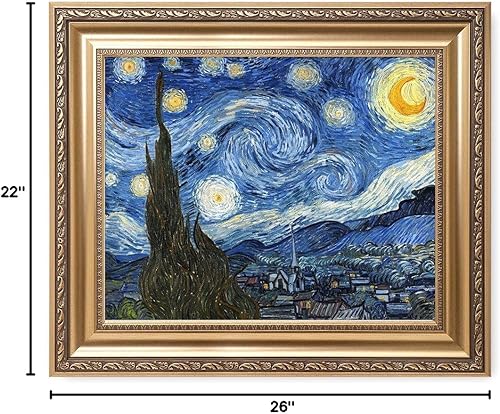Miniatura 8 de DECORARTS - Serie de pinturas enmarcadas de Vincent Van Gogh (favoritos)  impresión giclée de arte en lienzo.