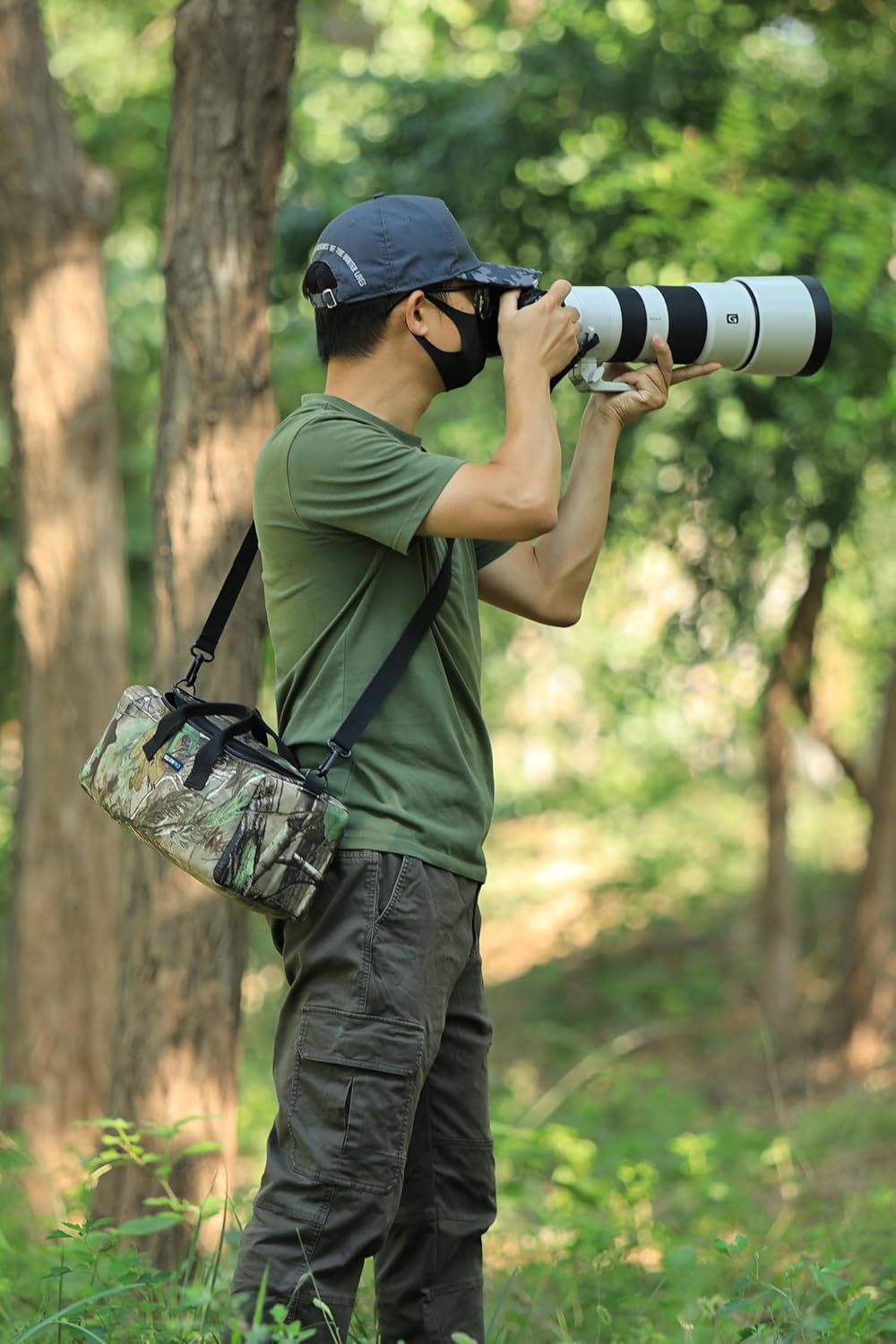 Rolanpro Portable Hand-held Storage Bag for Nikon Z180-600,for Nikon Z 600mm f6.3, for Canon RF 200-800, Long Lens Camera Bag for Sony 200-600, for Sigma 150-600mm etc-#5 Jungle Waterproof