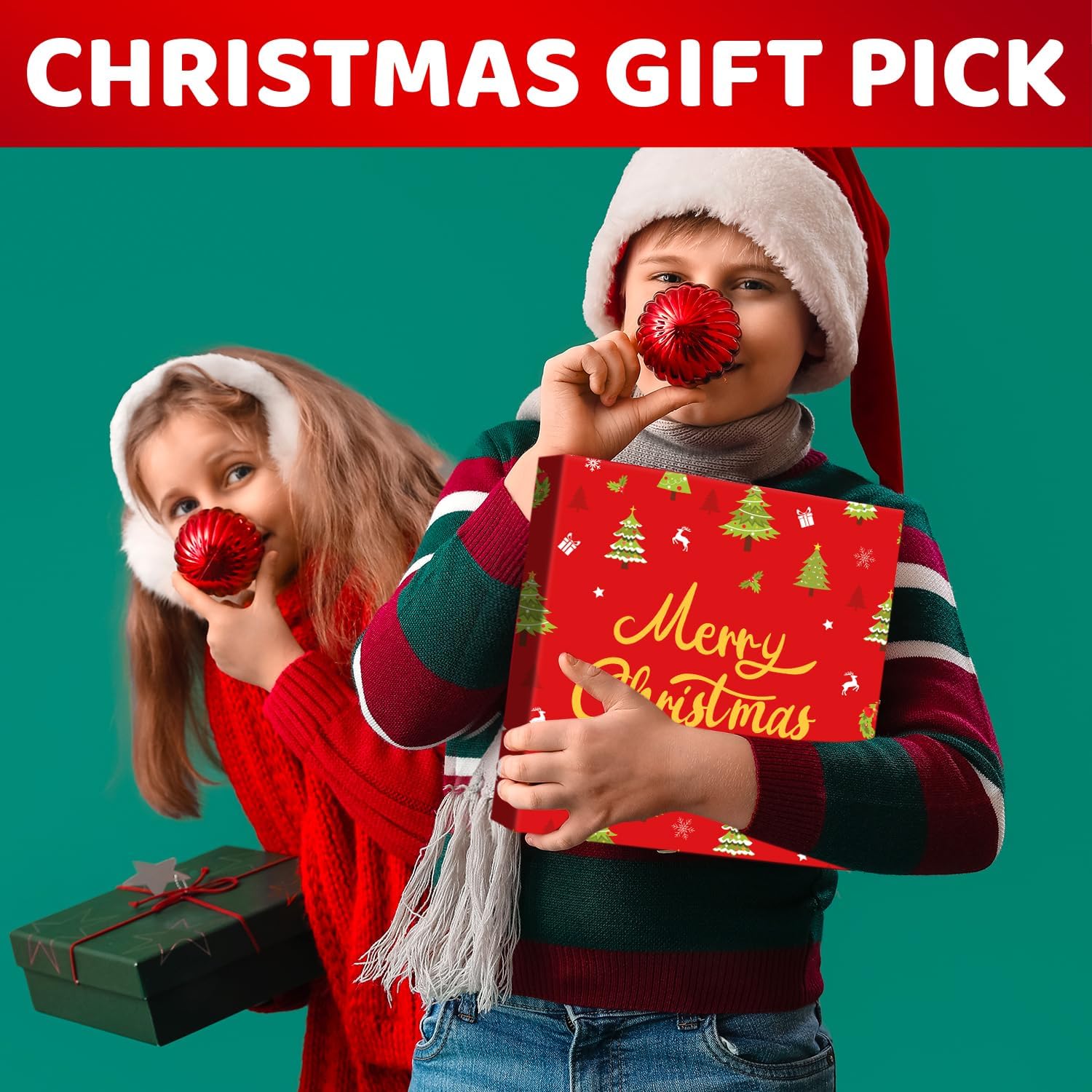 HAPPYPOP Christmas Fuzzy Socks for Kids - Holiday Little Elf Gifts for Boys Girls 4-9 Years - Image 4