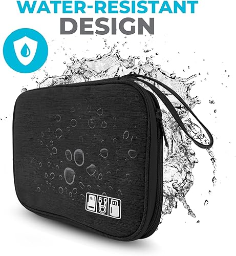 Miniatura 5 de Organizador de cargador electrónico - Funda de cable de viaje para cables, cargadores y accesorios tecnológicos