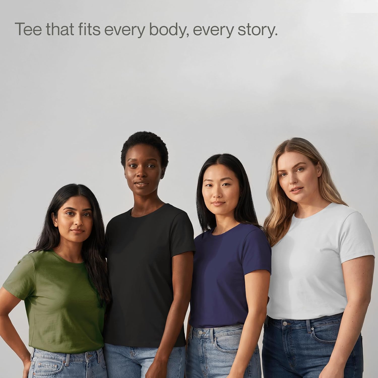 KHOR Womens T-Shirts -Premium 100% Cotton Crew Neck Tee,Classic Tee -Short Sleeve, Ultra-Soft, Breathable, Everyday Essential