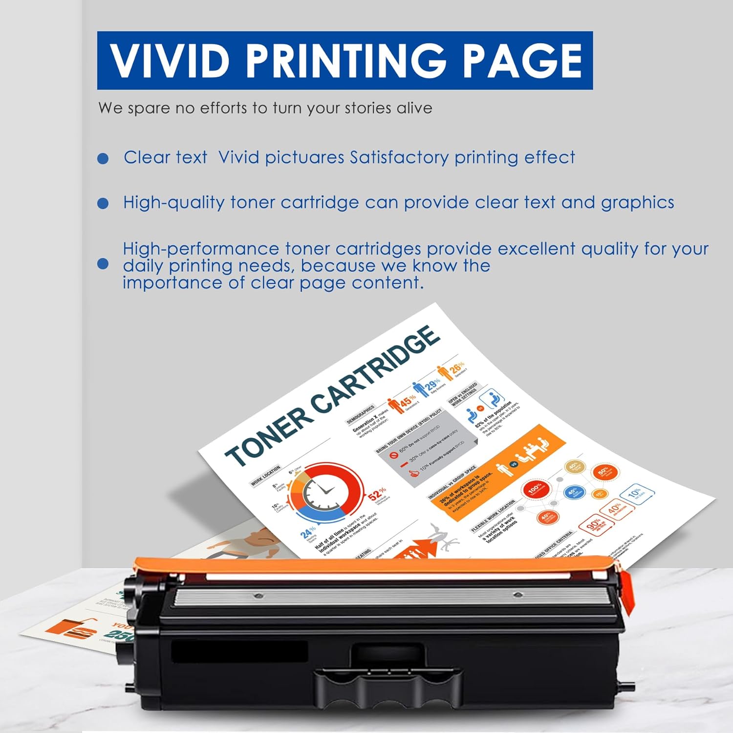 TN-436BK TN436BK Super High Yield Toner Cartridge Replacement for Brother TN-436 TN436 Black with MFC-L8900CDW HL-L8260CDW HL-L8360CDW Printer, up to 6,500 Page Yield (2-Pack)