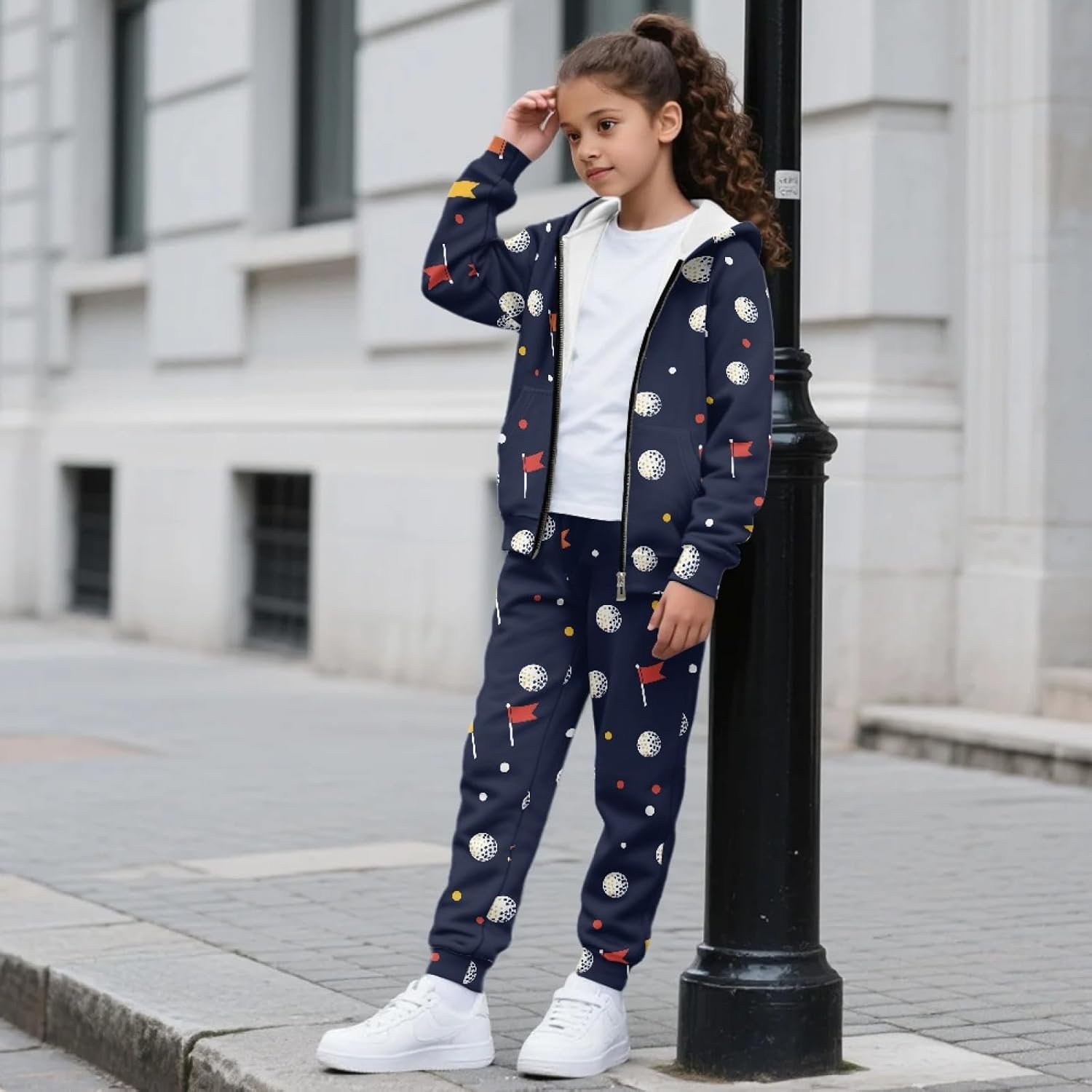 HUIACONG Girls Sweat Suit for Boys Sweat Set for Kids Children Sweatsuits