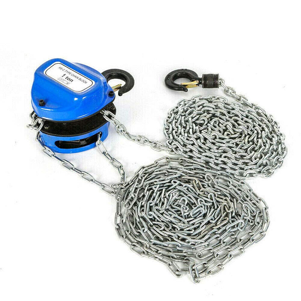 Paranco a catena professionale, 1000 kg, 4 m, 1 t