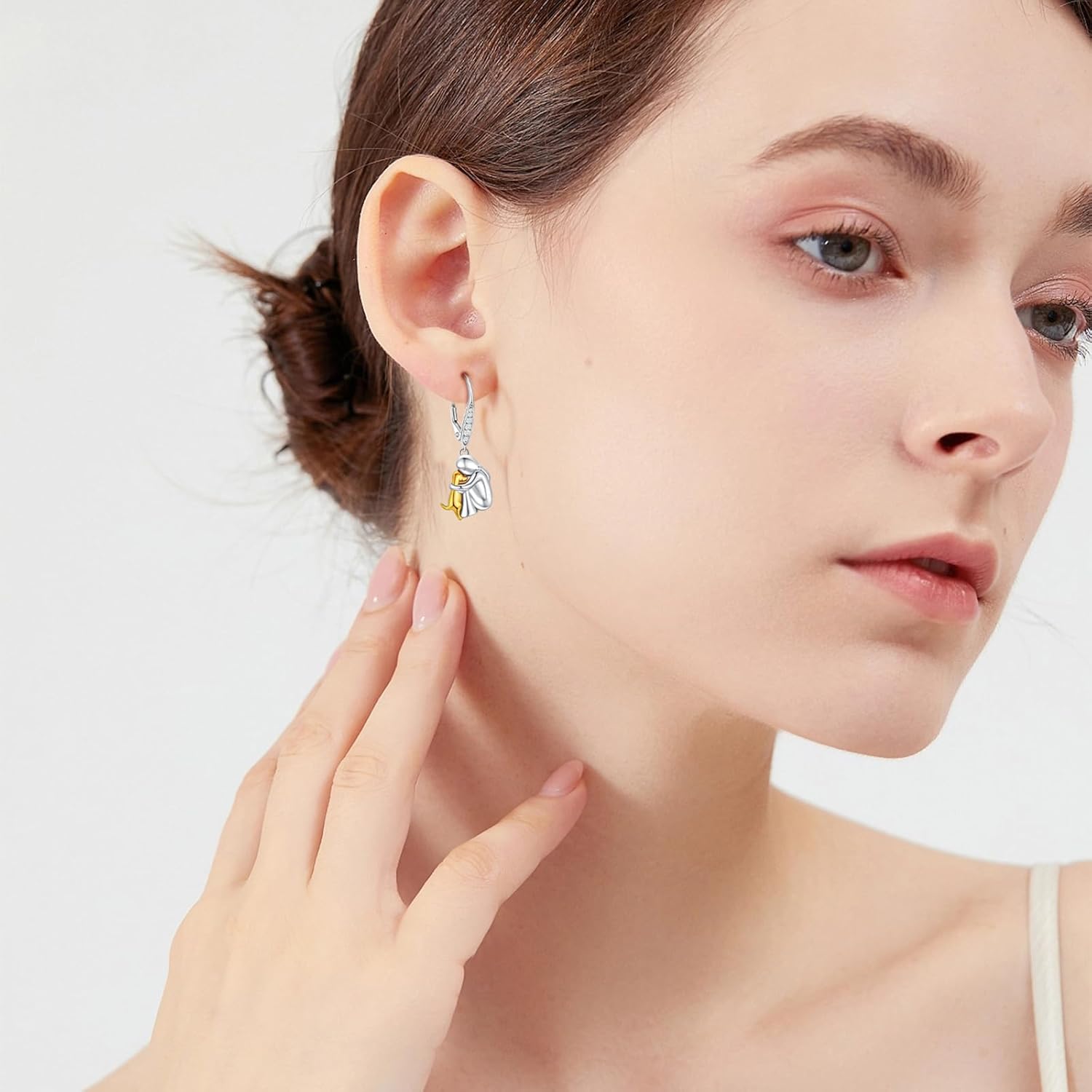 925 Sterling Silver Dog Earrings Cute Animal Puppy Stud Earrings Dog Jewelry Gifts for Women Girls Pet Lover Hypoallergenic Earrings for Sensitive Ears