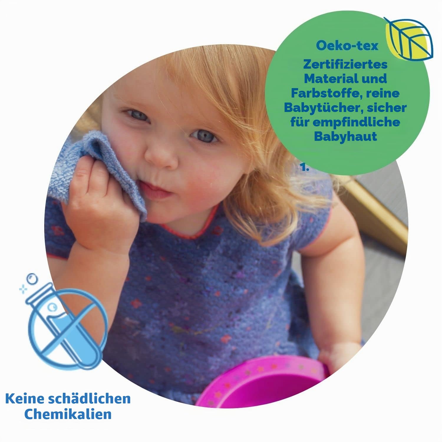 Baby-Tücher in Regenbogenfarben, schwere Baumwolle, 25 Stück, 15 x 15 cm