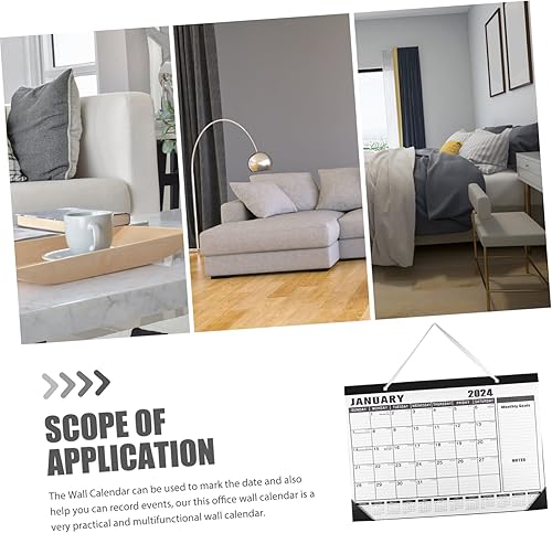 Miniatura 3 de NUOBESTY Calendario de pared 2024 Artículos para el hogar Papel rasgado de oficina de Estados Unidos