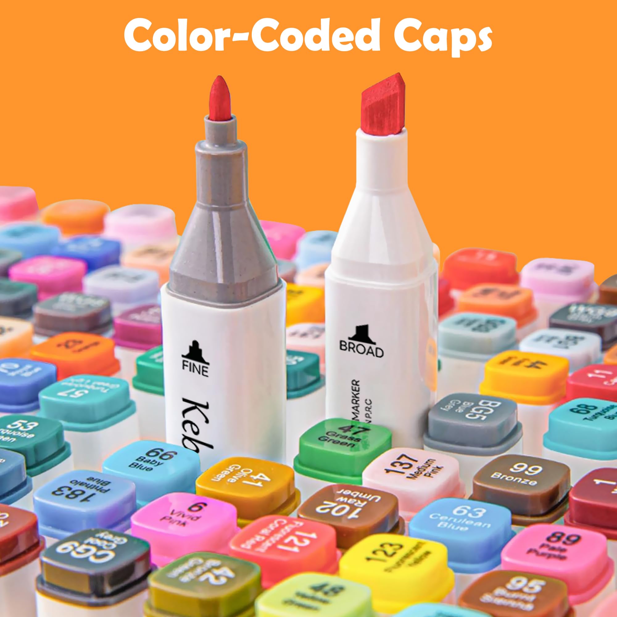 Amazon.co.jp: Kebuye アルコールマーカー 24色 : Office Products