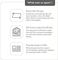 Vista 9 de Anji Mountain Almohadilla de agarre redonda antideslizante de alta calidad, ahorra para todos los suelos, alfombrilla antideslizante de diseño