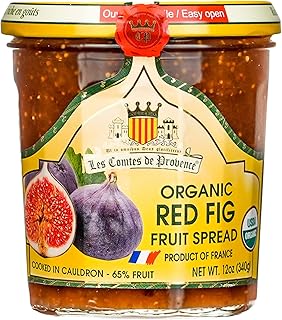 Fig Jam Spread USDA Organic Preserve – 12 oz / 340 g – Made in France Traditional Jam Non GMO Gluten Free