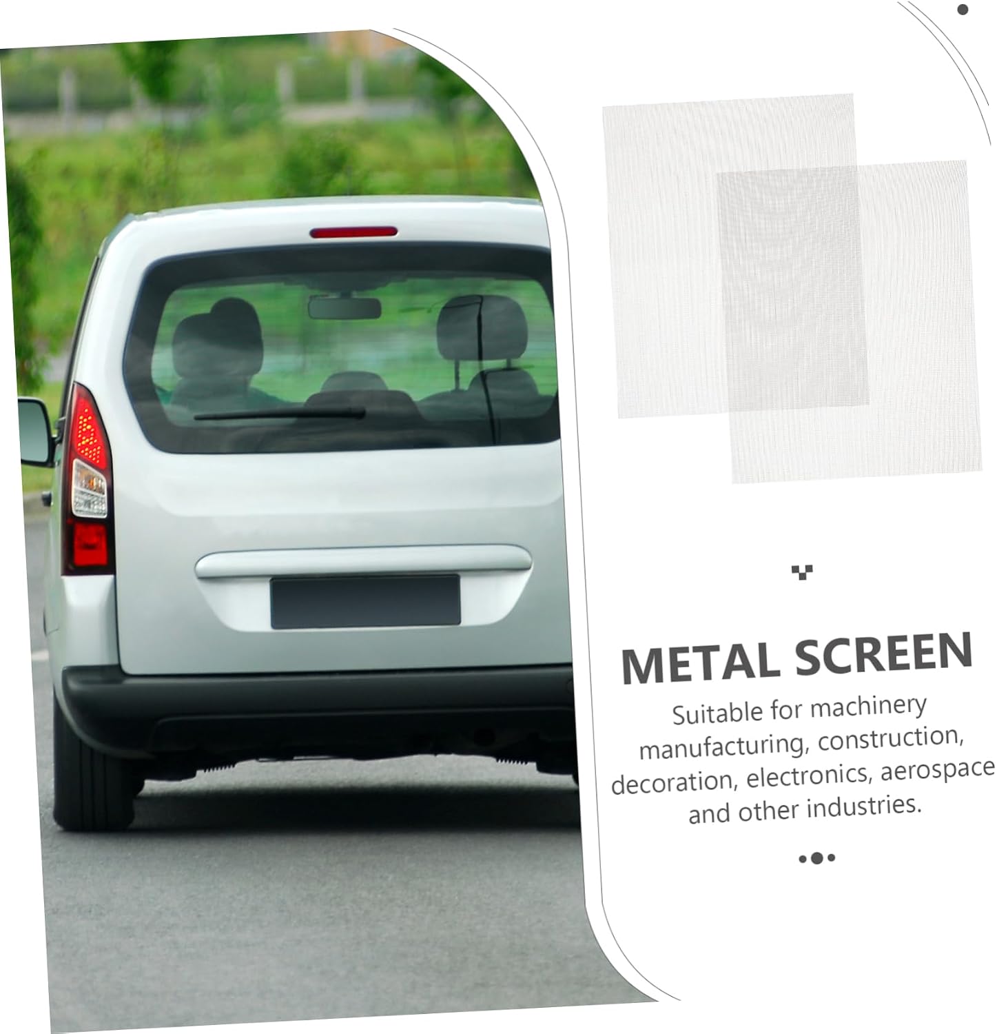 2pcs Welding Mesh Tungsten Wire Screen Mesh Car Bumper Repair Accessory Fine Screen Patch