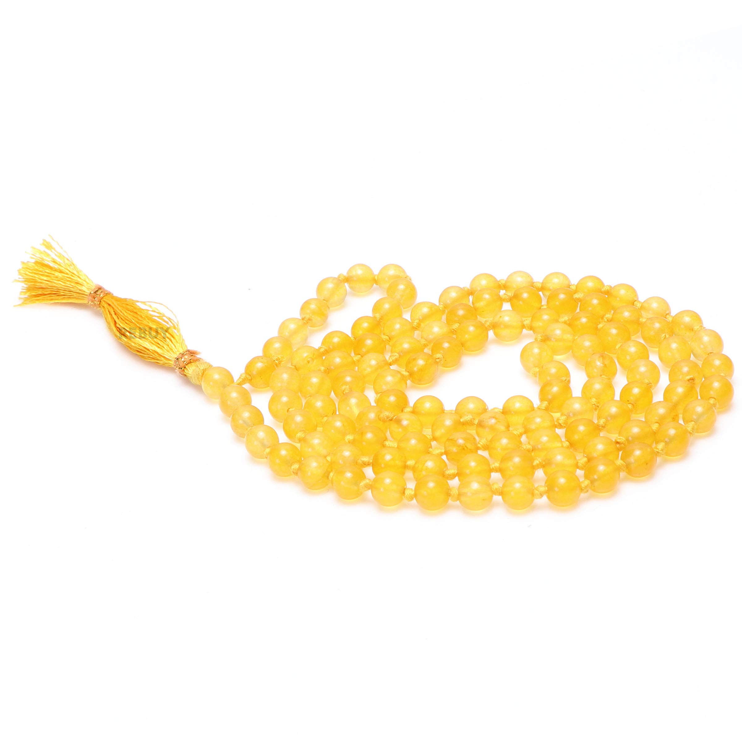 Yellow Aventurine 6 mm Stone Mala Necklace Crystal Mala 108 Beads Jaap Mala Crystal Healing Stone for Unisex-image-18