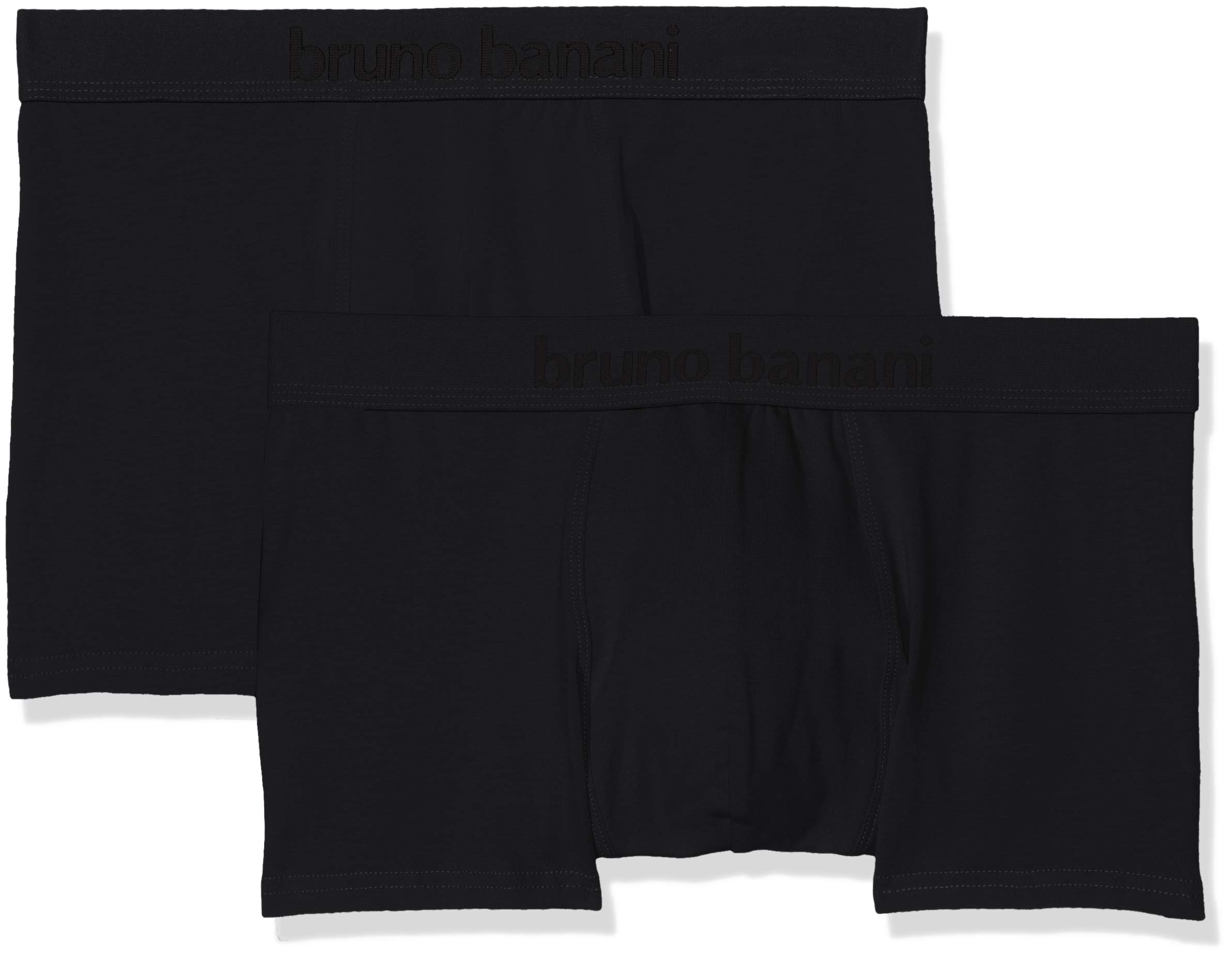 bruno banani - Flowing Herren Retro Shorts – 2er Pack, Hoher, Elastischer Bund, Zweifarbig mit Markenschriftzug