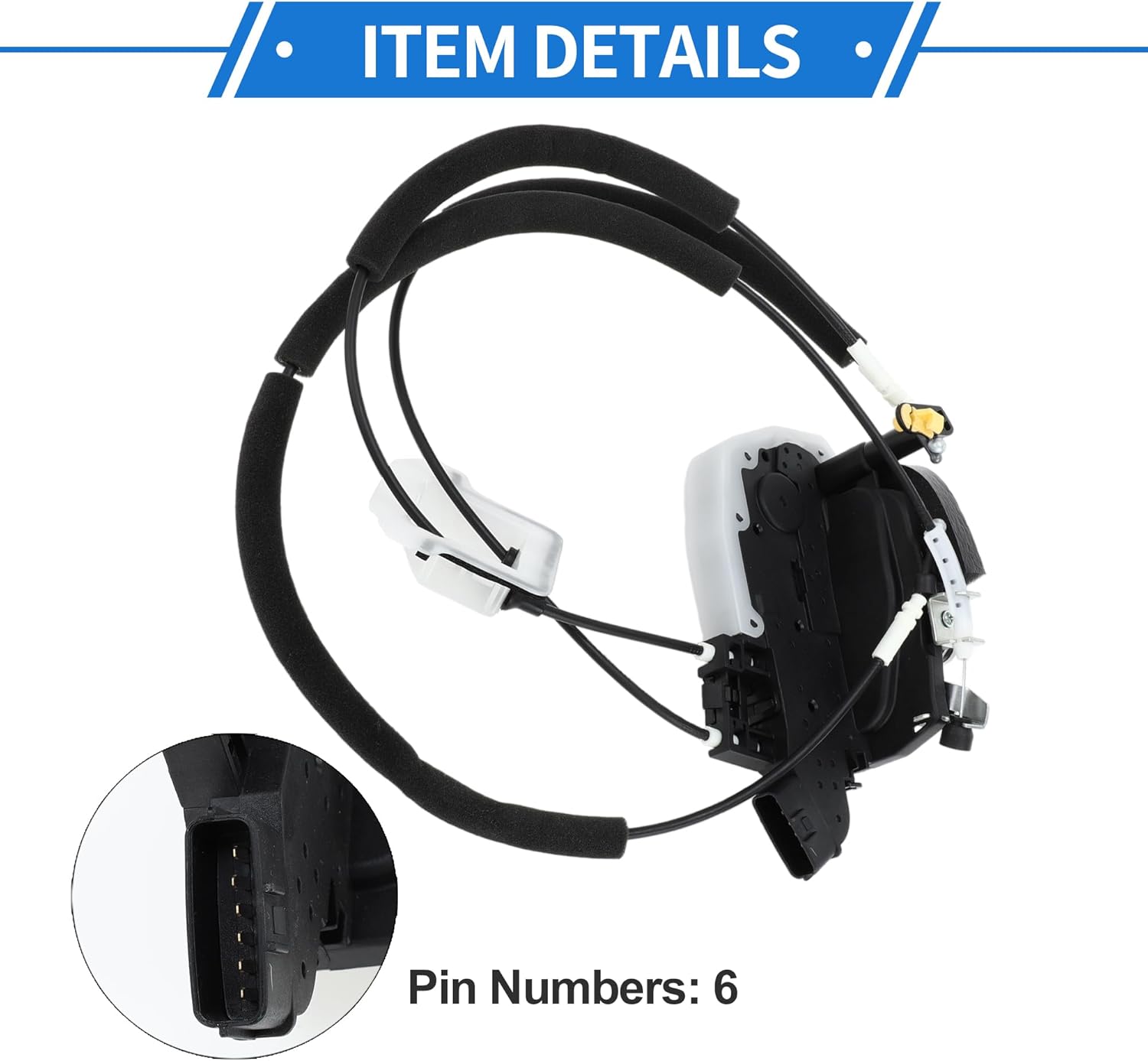 Power Door Lock Actuator Motor for Nissan Altima 2007-2012 Front Left Driver Side Door Latch Actuator Assembly with Cable