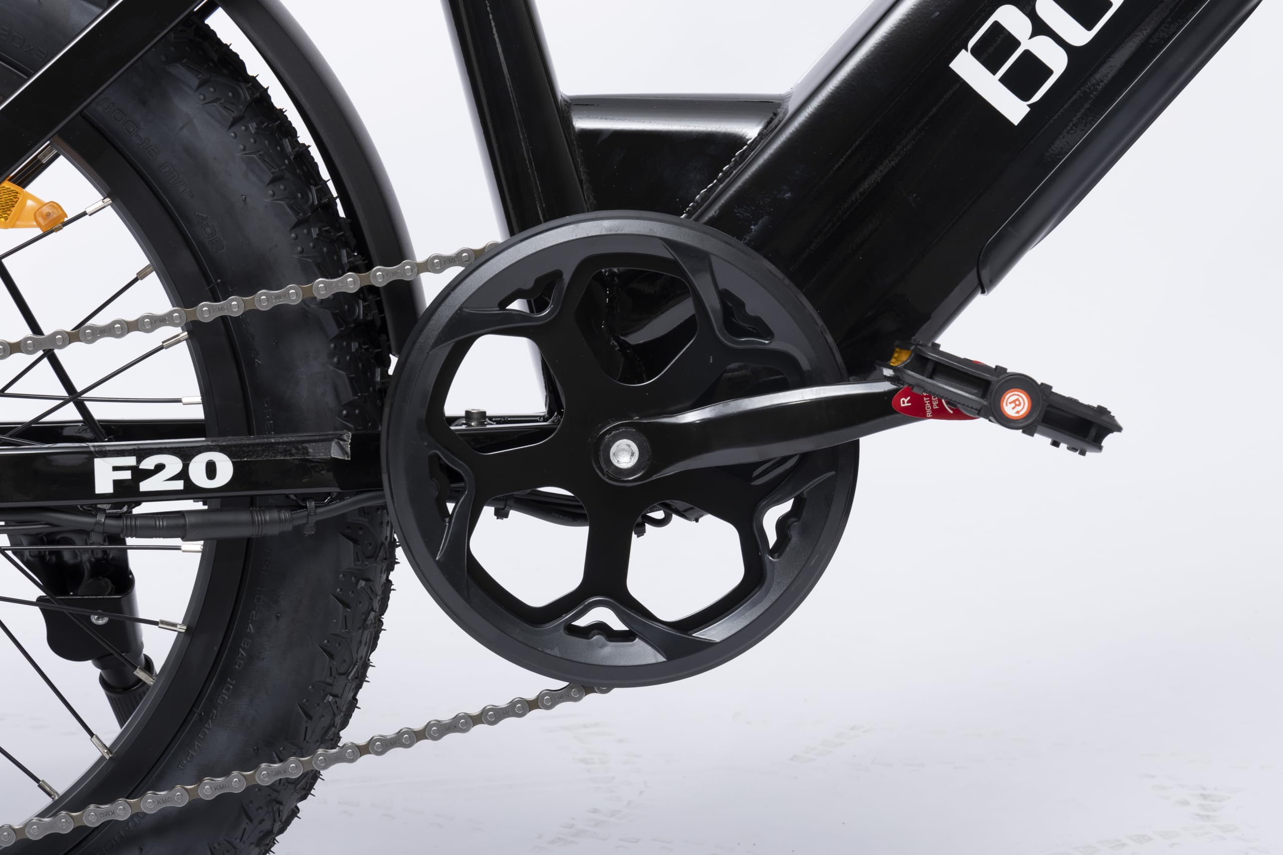 Bodywel F20 E-Bike Adulto 48V 15Ah Batteria 250W Motore 25 km/h, Bici Elettrica Fatbike 20 Pollici per Uomo e Donna, 7 Velocità, Display Smart APP, Freni a Disco 180mm, Portapacchi