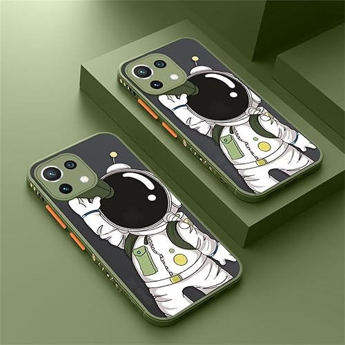 Funda diseñada para Redmi K40, de silicona suave y divertida y divertida con diseño de animé de astronauta espacial de dibujos animados para