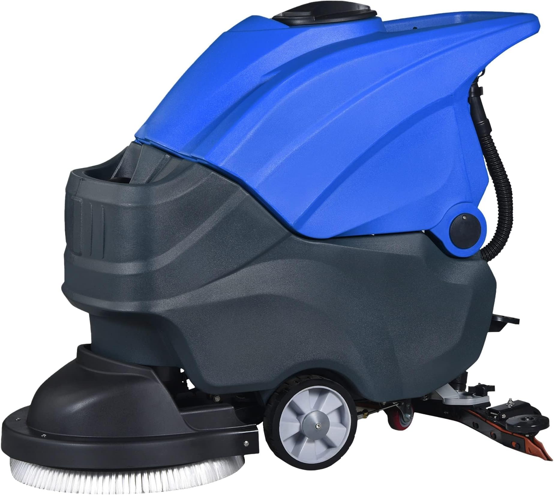 Self-Propelled Floor Scrubber Machine with High Cleaning Efficiency - Commercial Cleaner Machine Heavy Duty Deep Full Powerbrush - 20.8 Inches (530mm) Cleaning Path