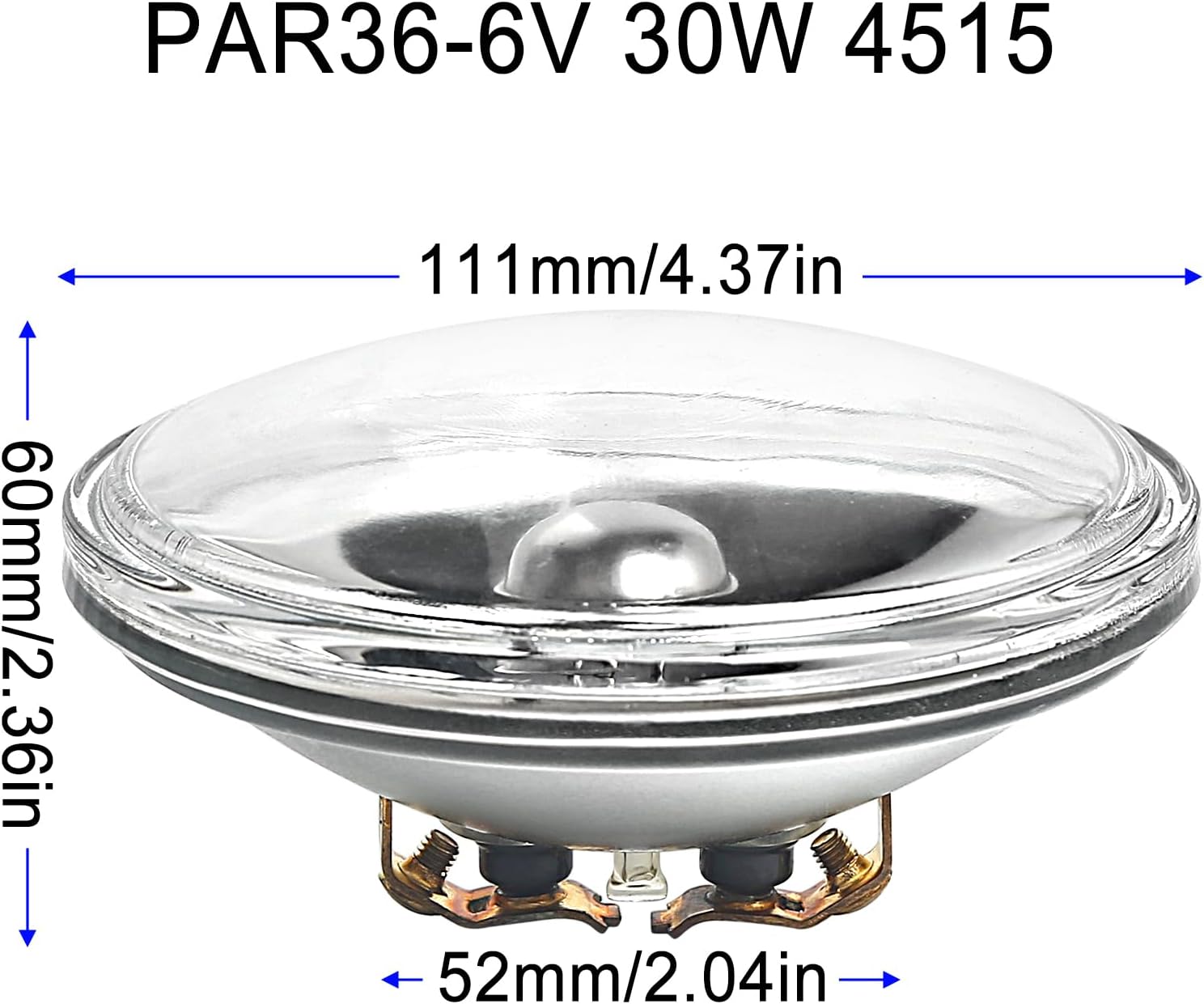 Halogen Light Bulbs PAR36 Par Can Bulb 6V 30W 4515 Spot Lamp for Stage Light Warm White