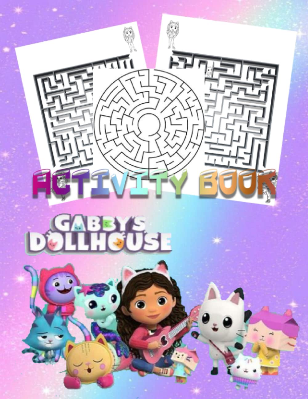 Buy gabbys dollhouse activity book Let's save gabby from the y maze,3d
