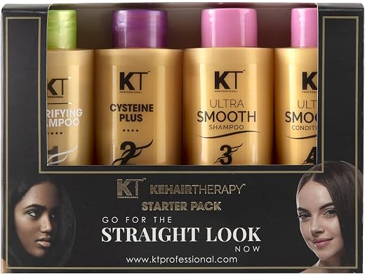KEHAIRTHERAPY KT Professional Home Keratin Protein CYSTEINE PLUS Starter Kit For Frizz Control & Smooth Hair (480ml)