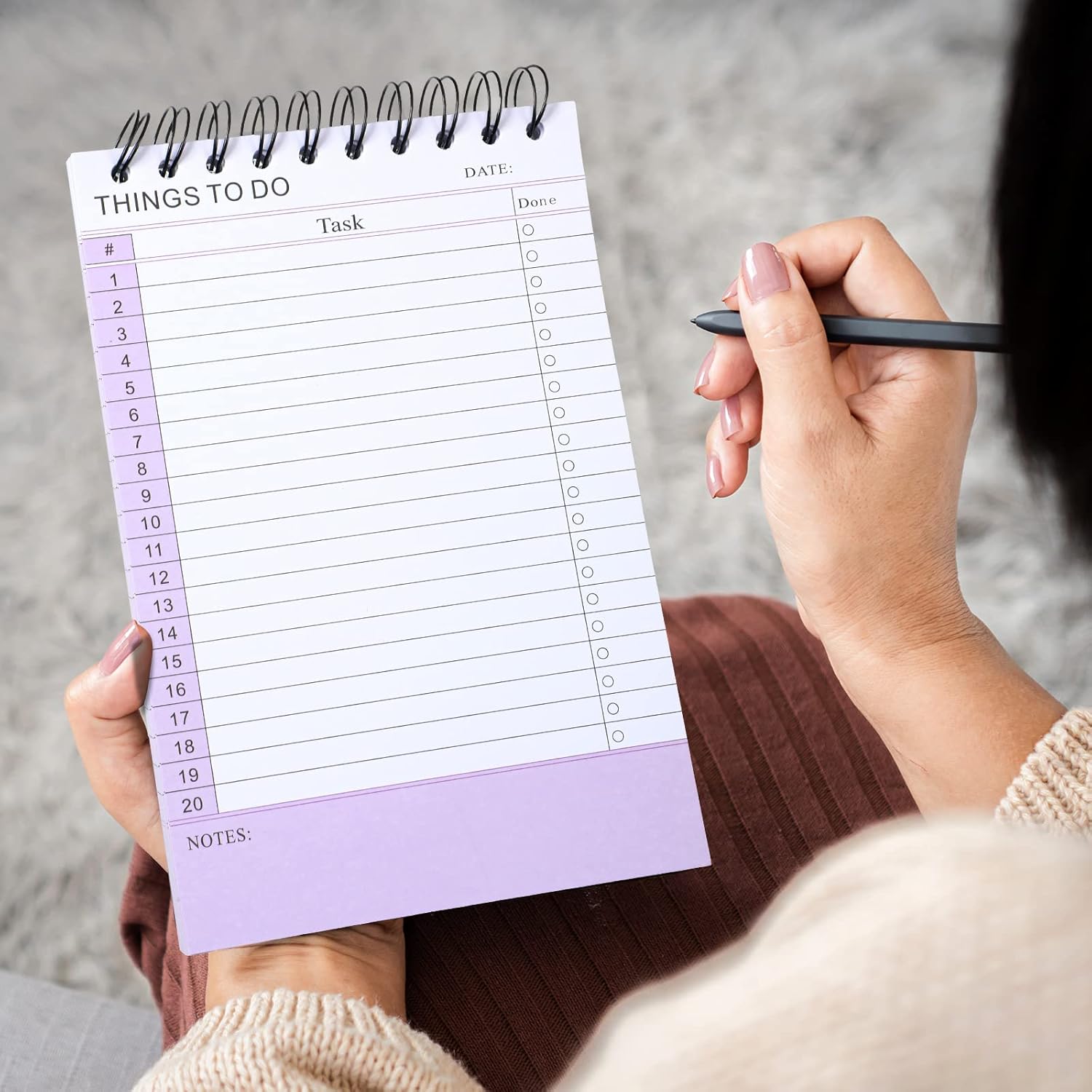 Sinmoe 3 Pcs 300 Sheets To Do List Notepad Things To Do Notebook Daily Planner Undated Tear off Checklist with 3 Black Pens for Home Office School Gifts,5.5 x 8.5 Inches (Colorful)