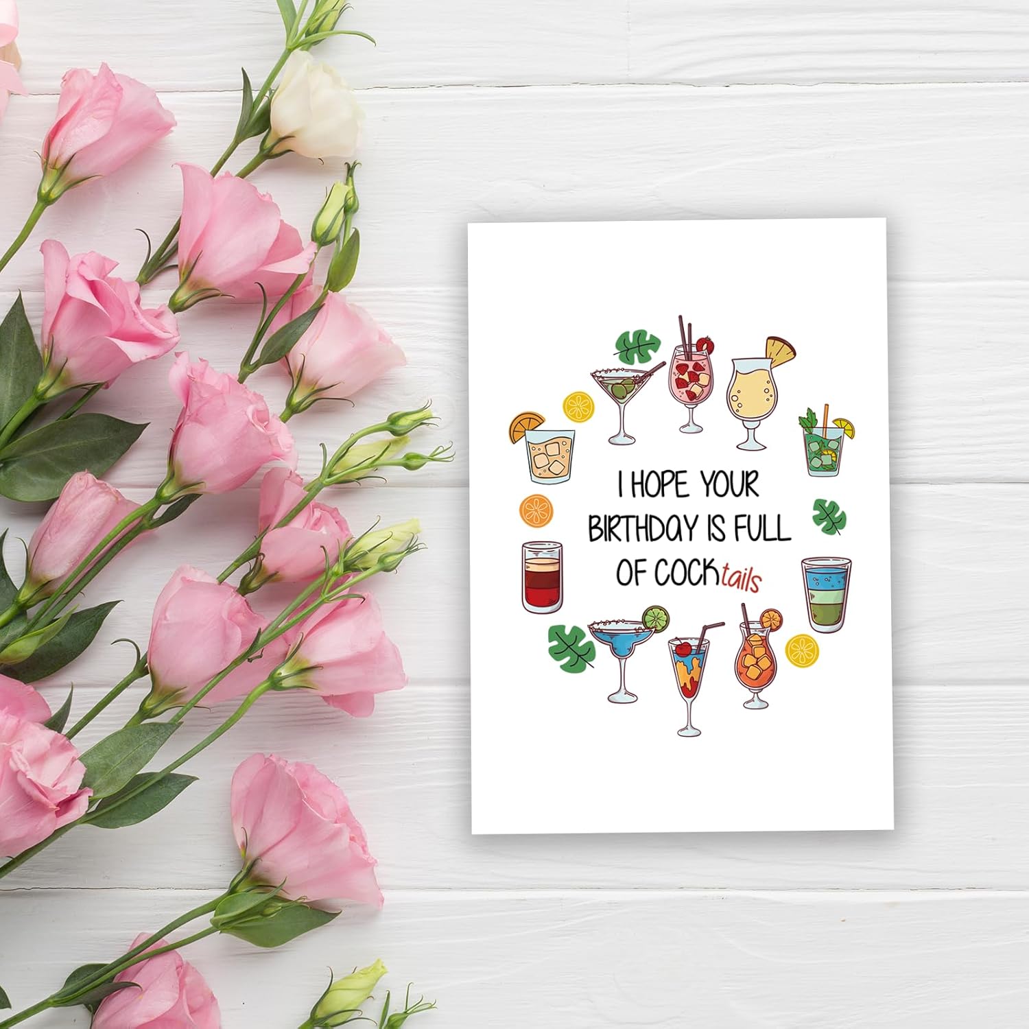 Funny Birthday Card for Her, Humorous 21st 25th 30th 40th Birthday Card for Best Friend Bestie Women Sister Daughter, Unique 21st 22nd 23rd Cocktail Birthday Gift for Women Her - Image 6