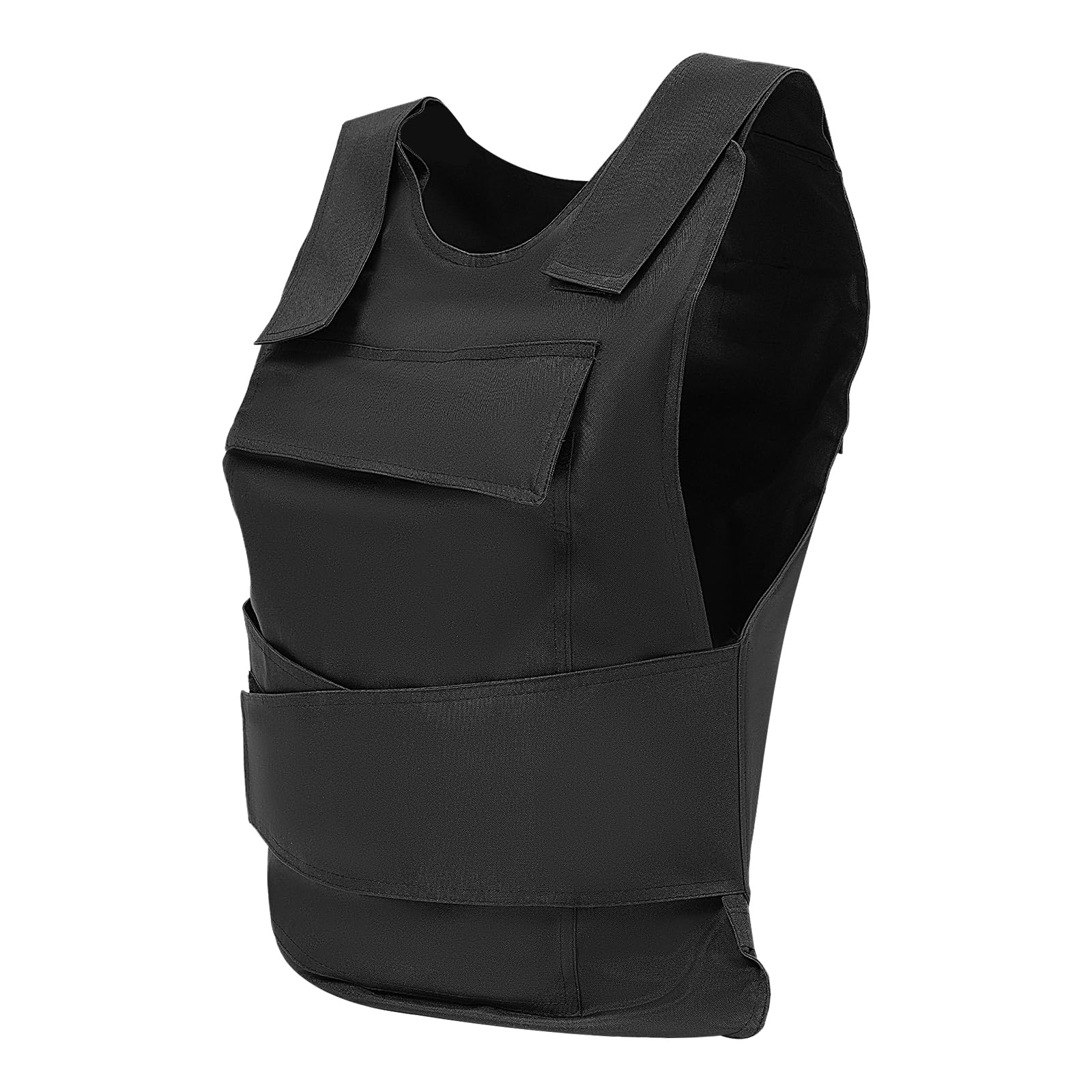 schusssichere weste,Schutzweste 24 Joule - Hochwertige Stich- & Stoßfestige Sicherheitsweste mit verstellbaren Trägern für Polizei,Sicherheitspersonal & Outdoor-Aktivitäten (Schwarz)
