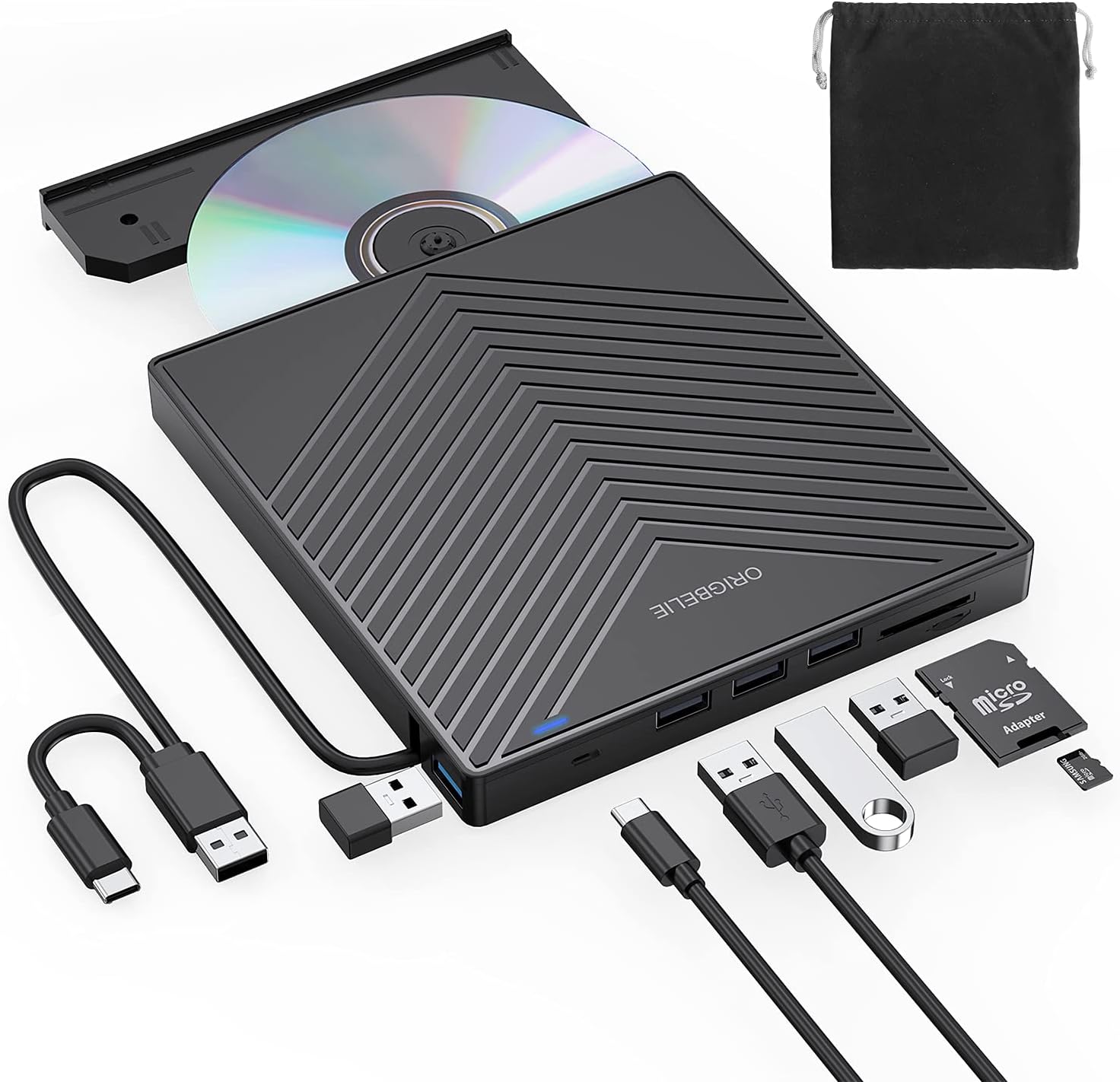 Amazon aumdie external cd dvd drive for laptop usb 3 0 cd burner