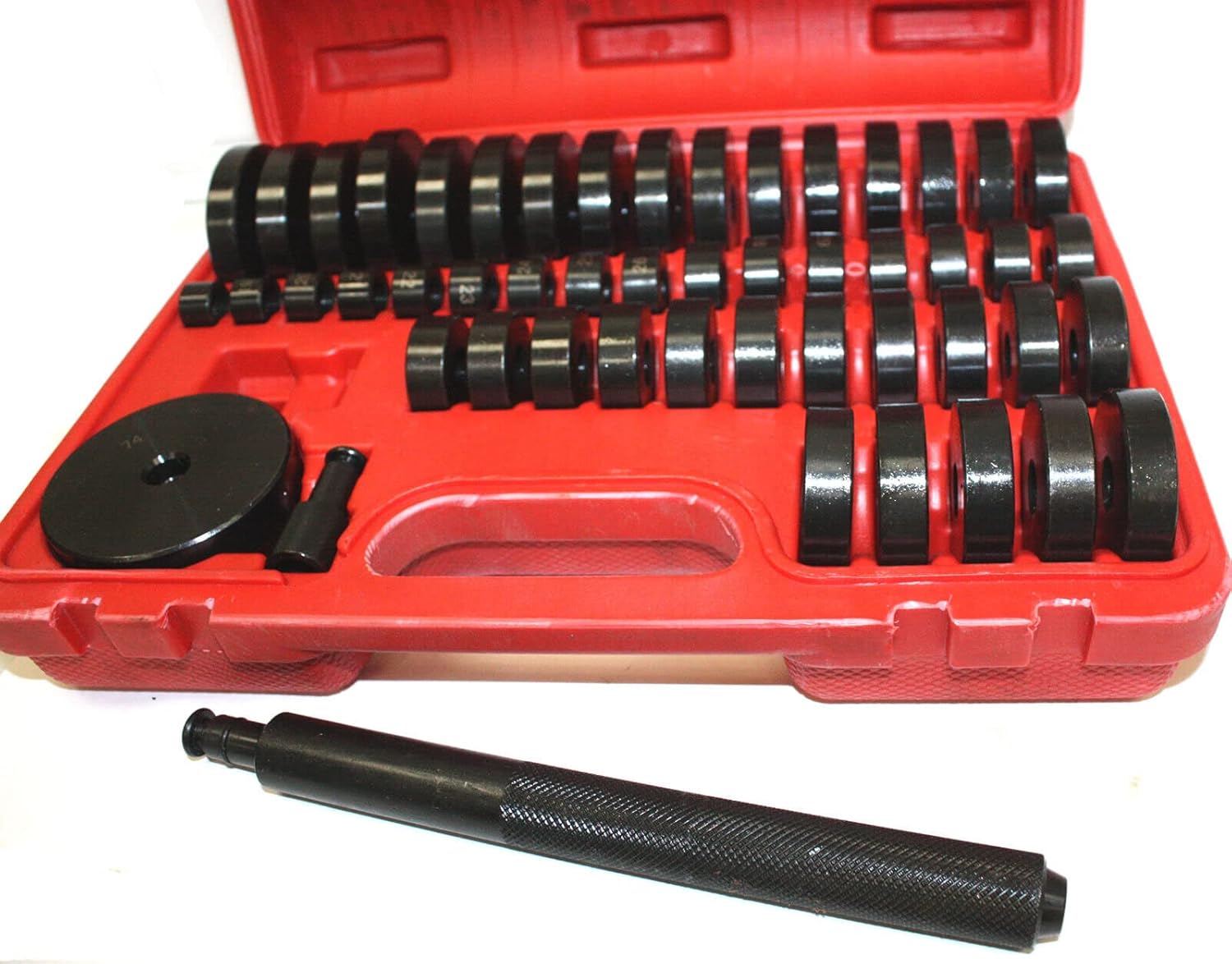 ARC-POWER 51pcs 18-65mm Custom Auto Bushing Bearing Seal Driver Push Press Disc Tool Set