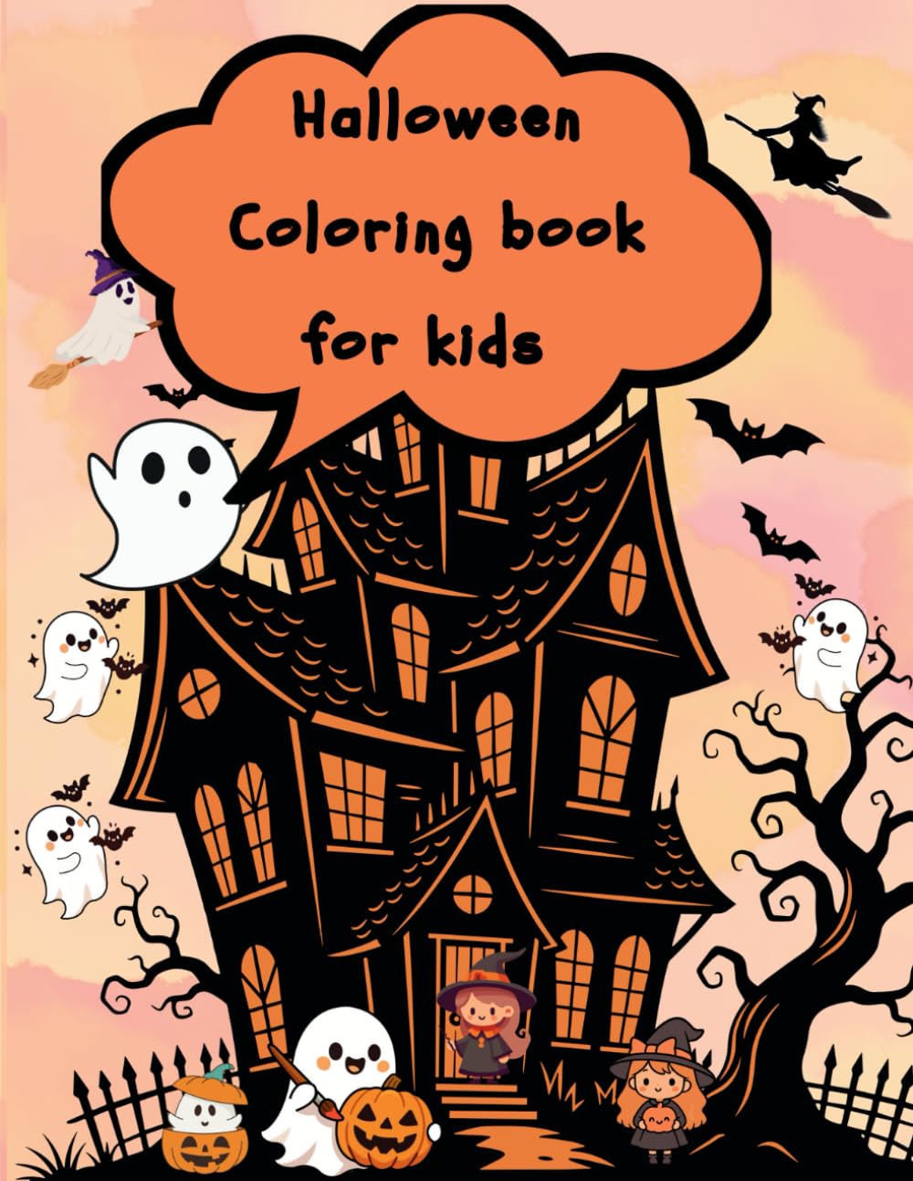 Halloween: Coloring book for kids