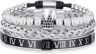 WFYOU Stainless Steel Bracelets for Men Gold Cuff Bracelet Birthday Gifts