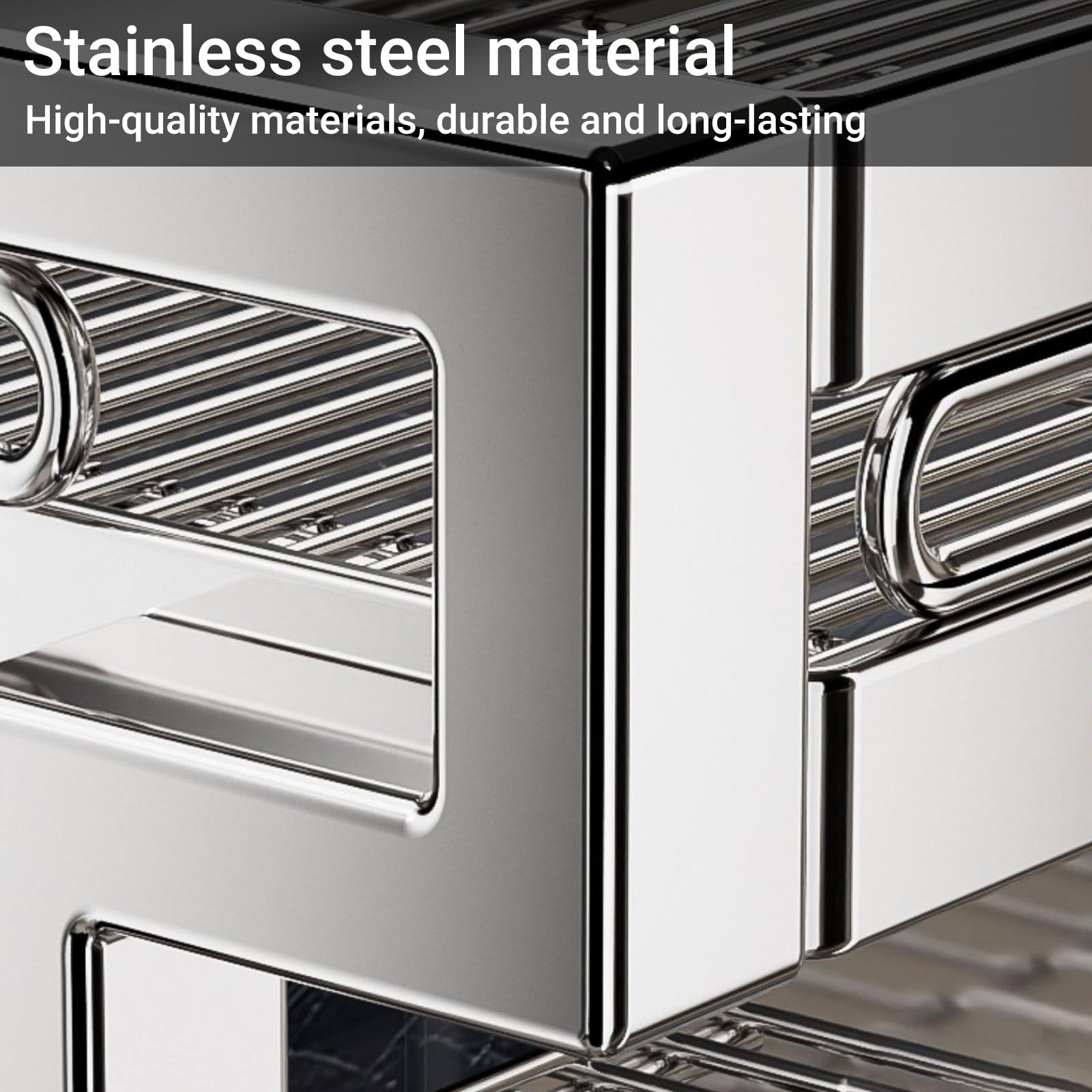 Escurridor de platos de acero inoxidable 304, organizador de encimera de cocina, ahorro de espacio para platos, vasos, cubiertos