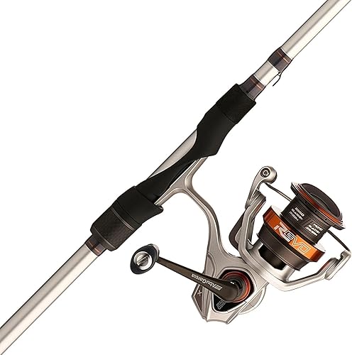 Abu Garcia Revo X Carrete Giratorio y Combo de Caña de Pesca