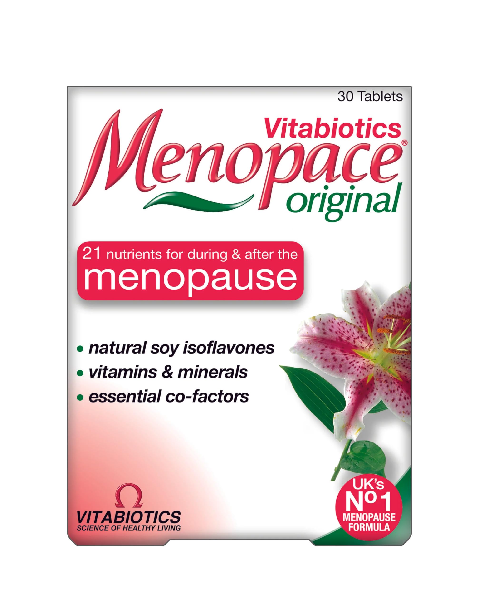 Menopace Vitabiotics With Soy Isoflavones - 30 Tabs