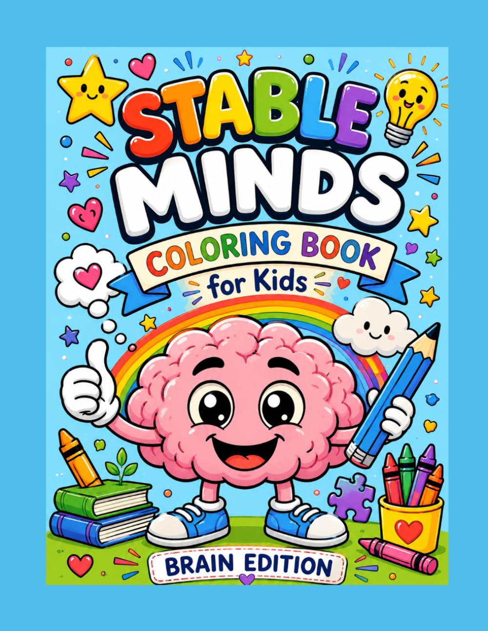 Stable Minds Coloring Book for Kids: Brain Edition