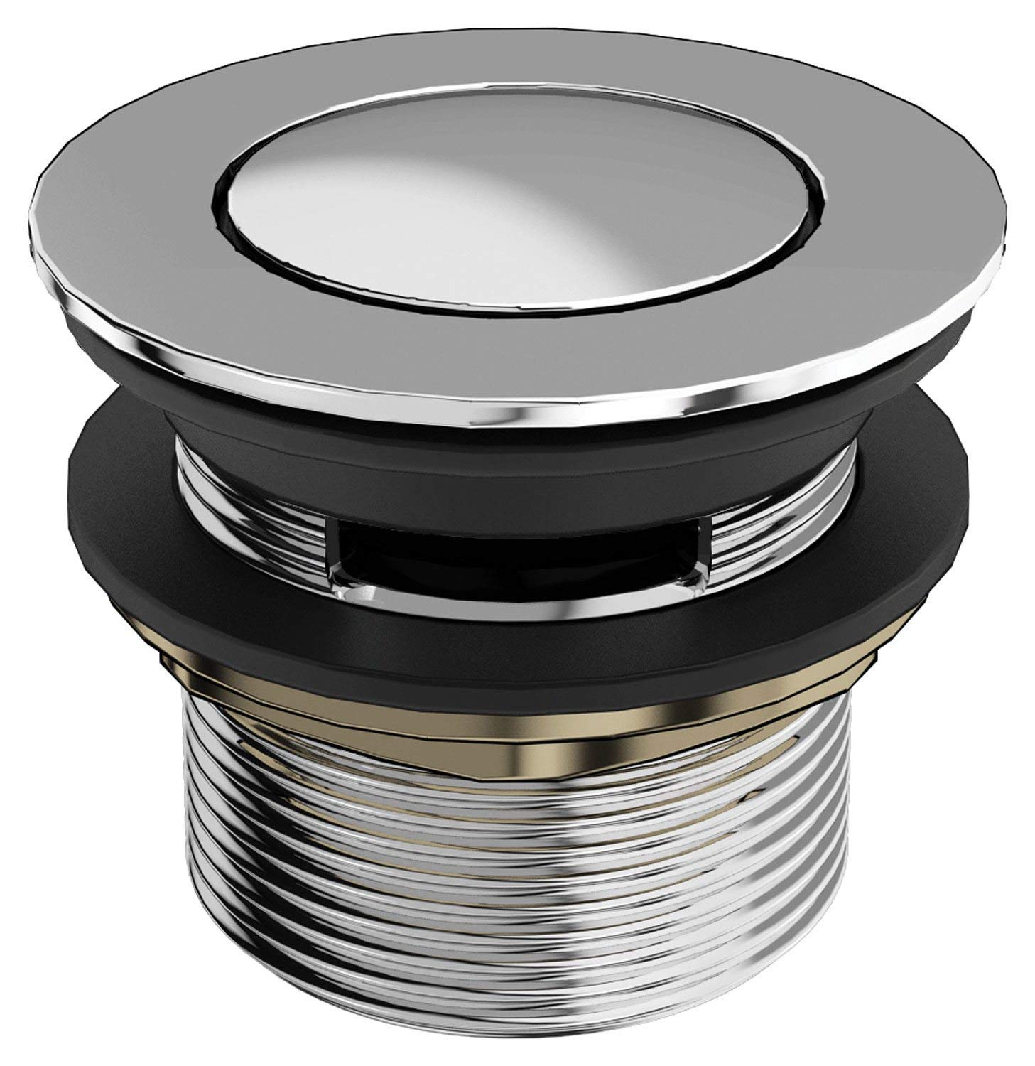Jusnova Chrome Burlington Click-Clack Waste Slotted
