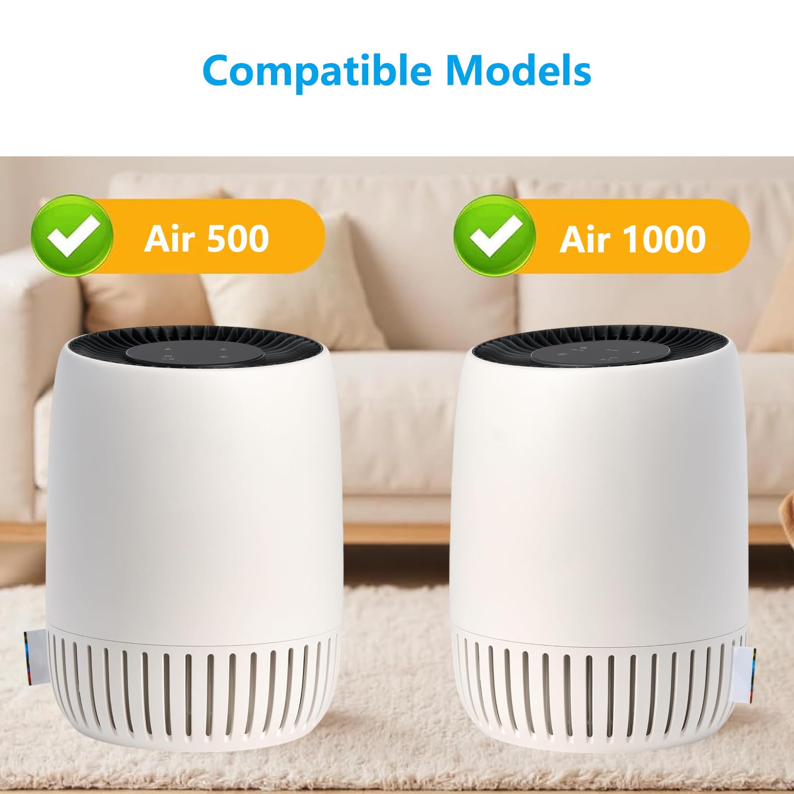 Air 1000 - Filtro di ricambio adatto per purificatore d'aria Bosch Air 1000 & 500, 3 in 1, H13, filtro HEPA di ricambio ai carboni attivi, prefiltro contro polline, polvere, peli di animali domestici