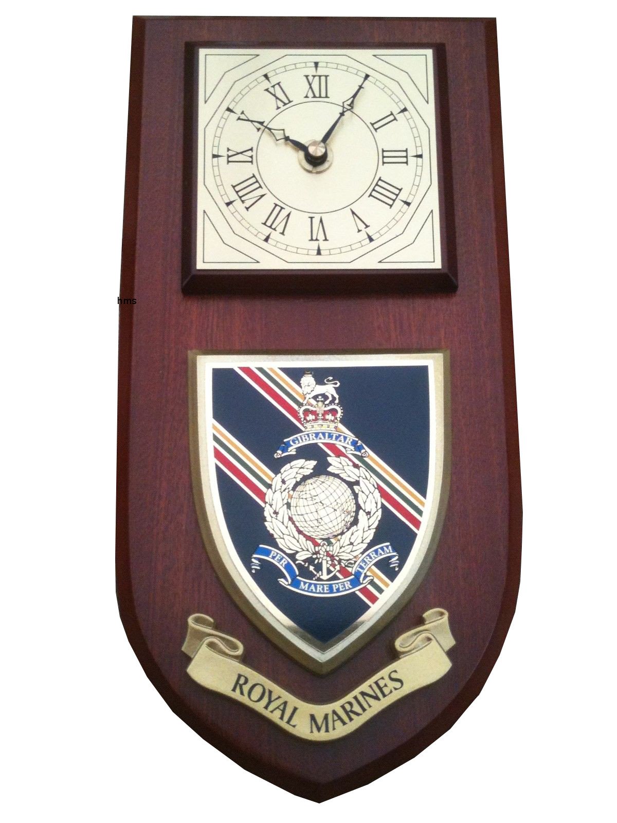 Hunting And Military Store Green And Gold Royal Marines Regimental Military Wall Plaque Clock
