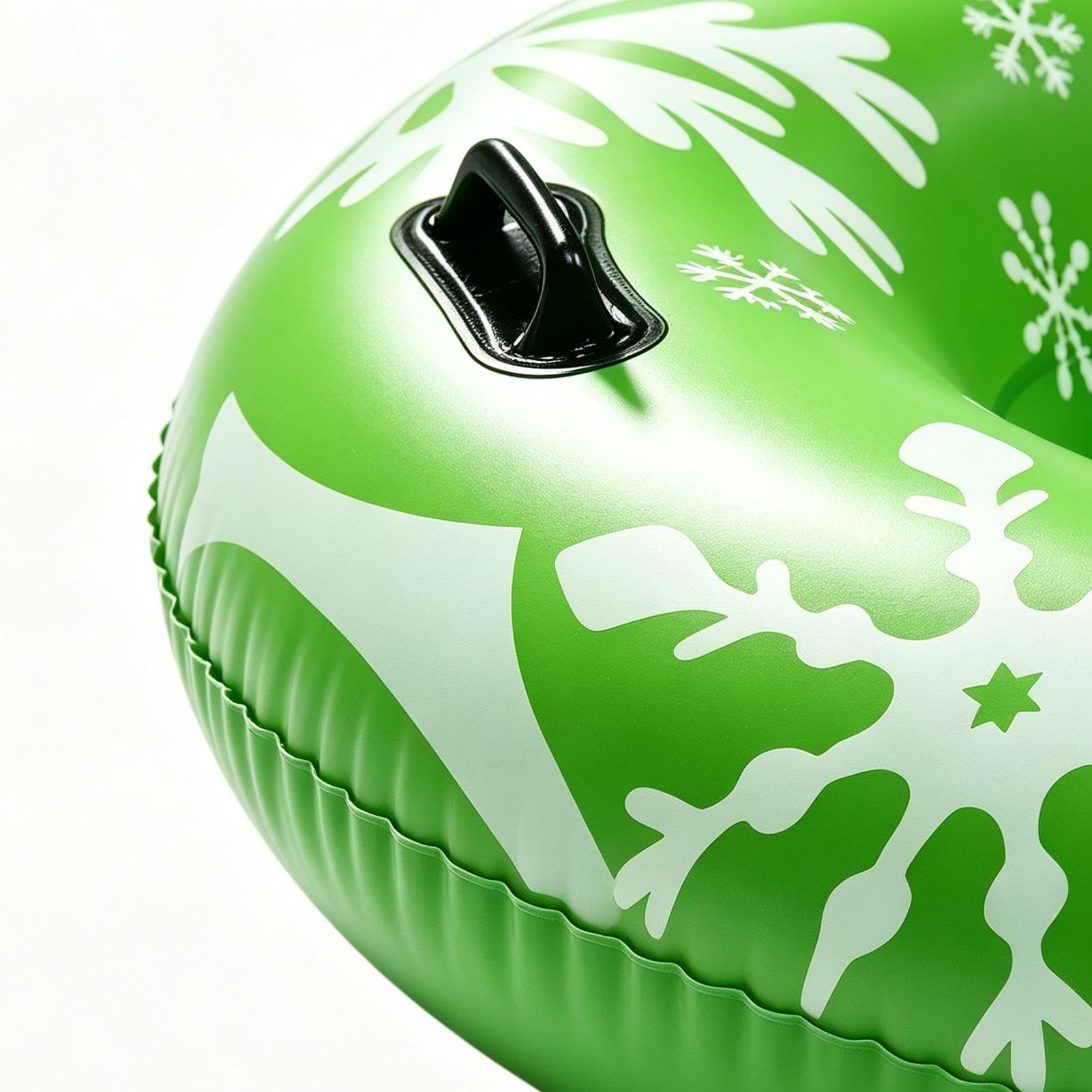 Luge À Neige Jouet Donut PVC, Poignées Antidérapantes, 90 X 90 Cm
