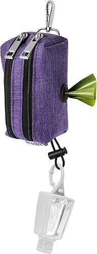 Miniatura 8 de Soporte para bolsas de excremento de perro para correas, dispensador de bolsas de excrementos de perro y soporte para golosinas con 2 bolsas