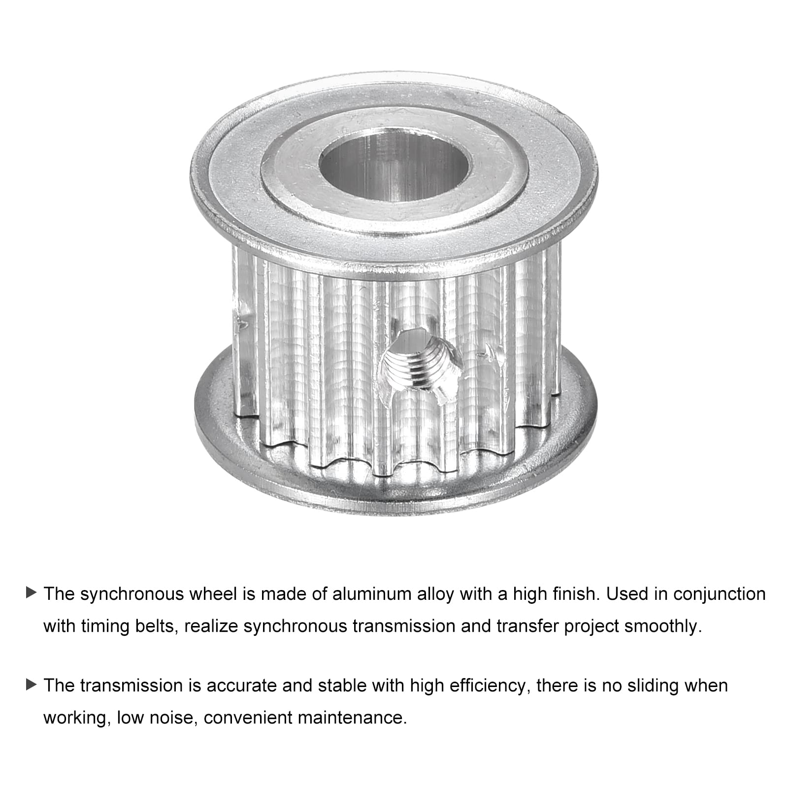 MECCANIXITY 5M 15Teeth Timing Pulley Synchronous Wheel Belt Drive Without Step 20mm Height 5mm Pitch 10mm Bore for Belt, 3D Printer, CNC — Amazon image 4
