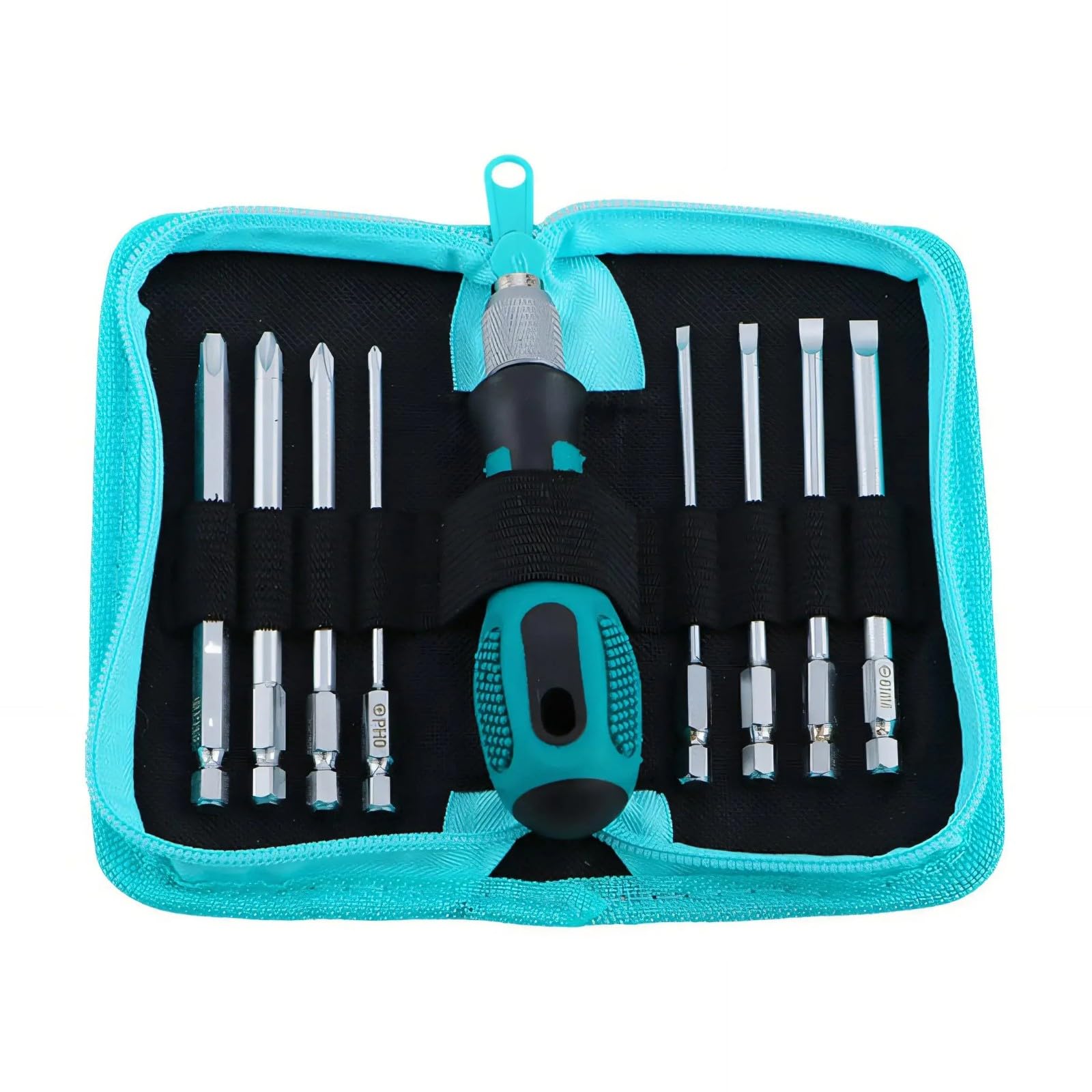 Fromceo Ergonomic 8In 1 Screwdriver Set Antislip Handle And Tip For Efficient Repairing 8 Function Set Exchangeable Divisions