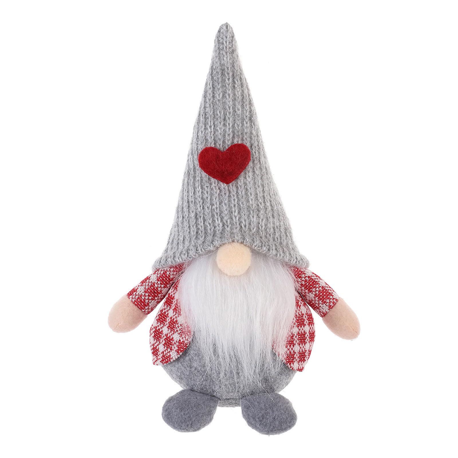 Uqezagpa Heart Gnomes Spring Scandinavian Nisse Swedish Tomtes Garden Farmhouse Tiered Tray Decoration Household