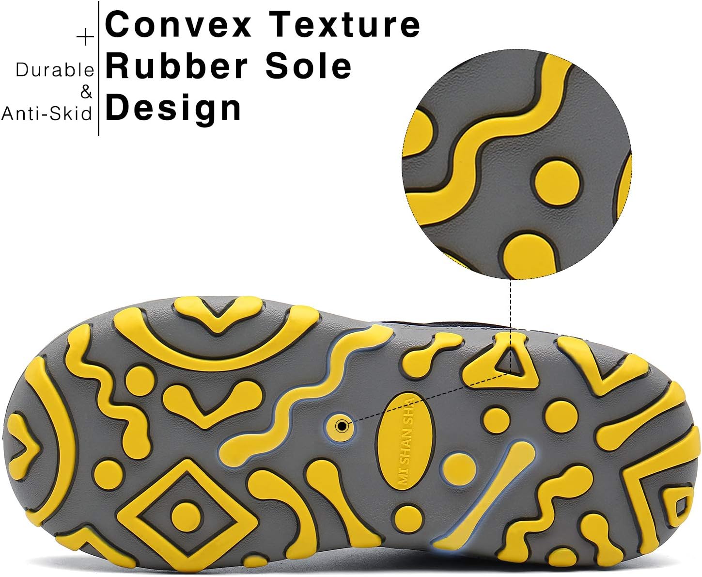 Mishansha Kids Hiking Boots Toddler Girls Boys Hiking Shoes Water-Resistant Anti-Collision Non-Slip Athletic Outdoor Trekking Boots - Image 6