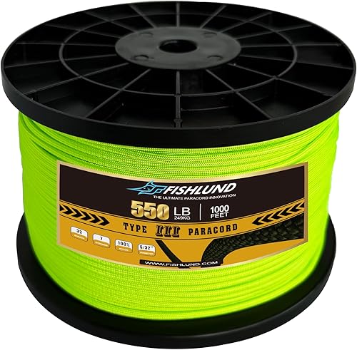 Miniatura 23 de Paracord 550 lb, cuerda de paracord de 7 hebras 305 m, 4 mm, cuerda de paracaídas de nailon para camping, rojo imperial