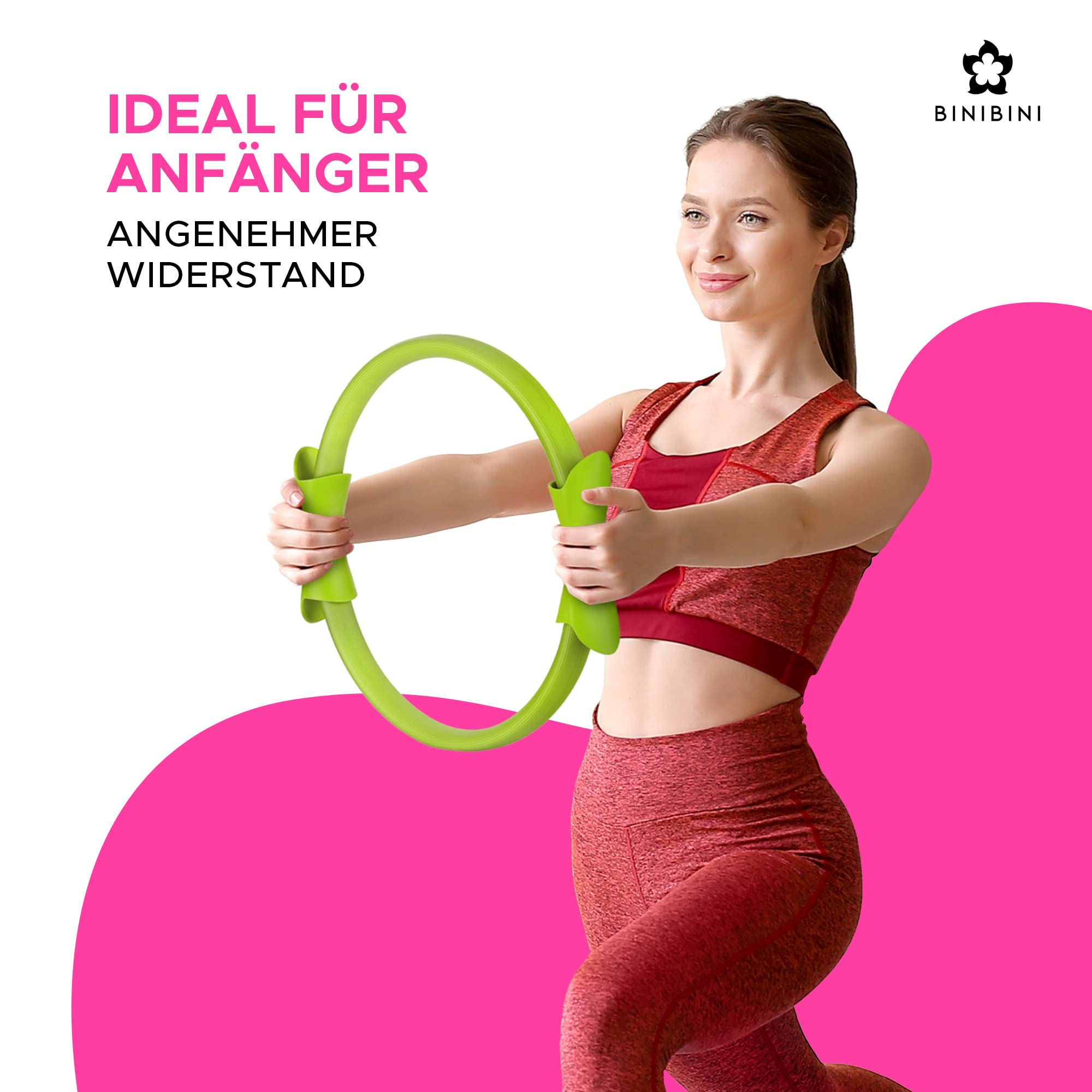 Pilates Ring Set 5-teilig - Yoga Ball & Fitnessbänder Für Home Training