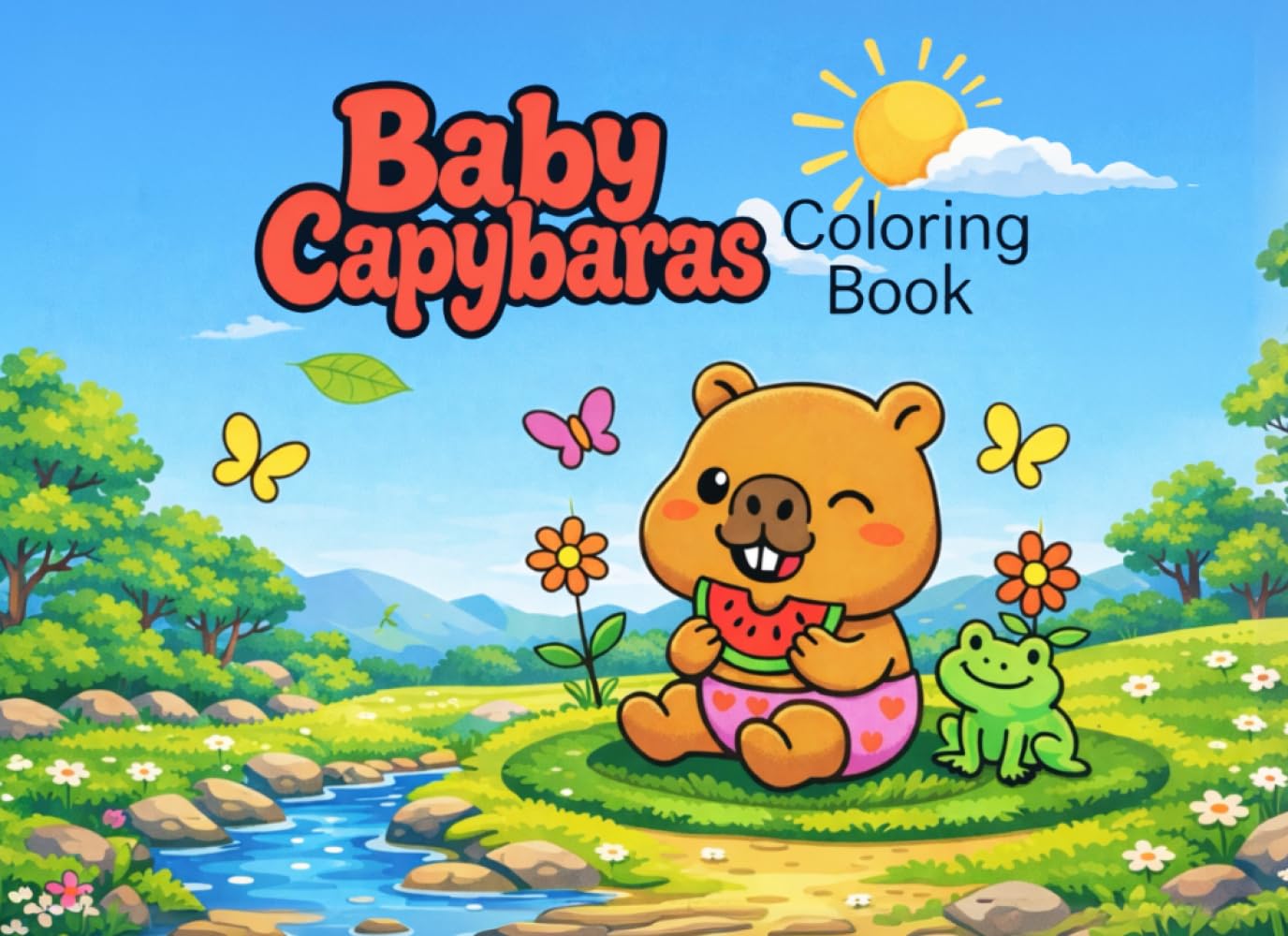 Baby Capybaras: Coloring Book (Tiny Cutesies)